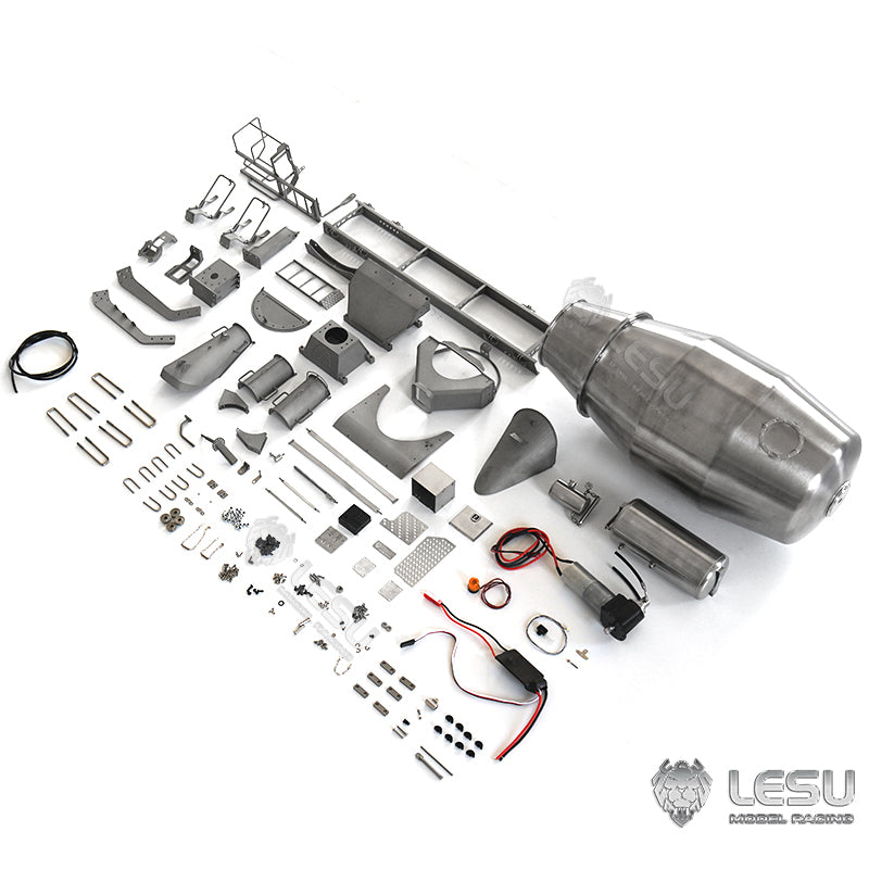 LESU Unpainted Unassembled Concrete Mixer Cement Bucket Suitable for 1/14 Scale Hydraulic RC Mixer 6*6 Radio Control Tractor Truck