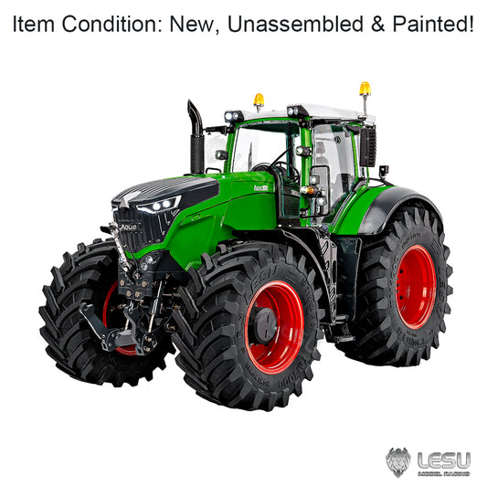 IN STOCK LESU 1/14 4X4 AOUE 1050 Metal Hydraulic RC Tractor Remote Control Car Model Kits Simulation Vehicle Model DIY Light