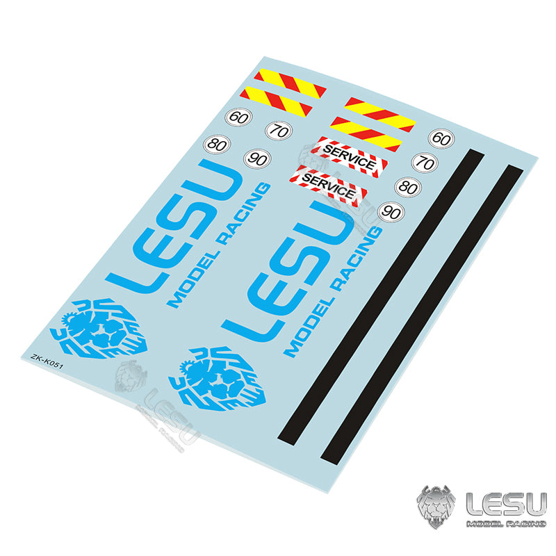 LESU Decal Sticker for 1/14 Scale Remote Construction Tractor Truck Dumper Tractor Model Decorative Parts Hydraulic Plate