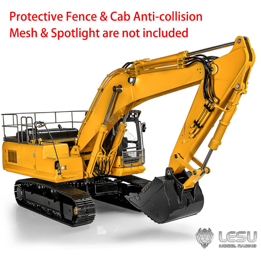 1/14 LESU Hydraulic RC Tracked Excavator AC360 Metal Electric Digger Painted Assembled Motor Light System