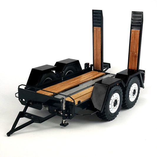 Metal Trailer Plate For 1/14 LESU Skid Steer Loader A0008 B0008 Model RC Hydraulic Cars Model