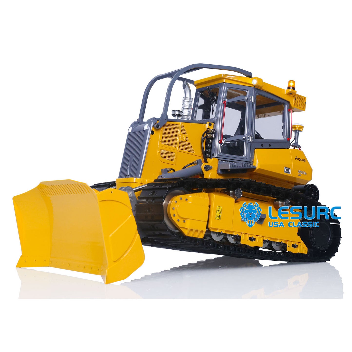1/14 LESU Aoue 850K RC Hydraulic Dozer Black Metal Track Bulldozer Painted Assembled Hydraulic System
