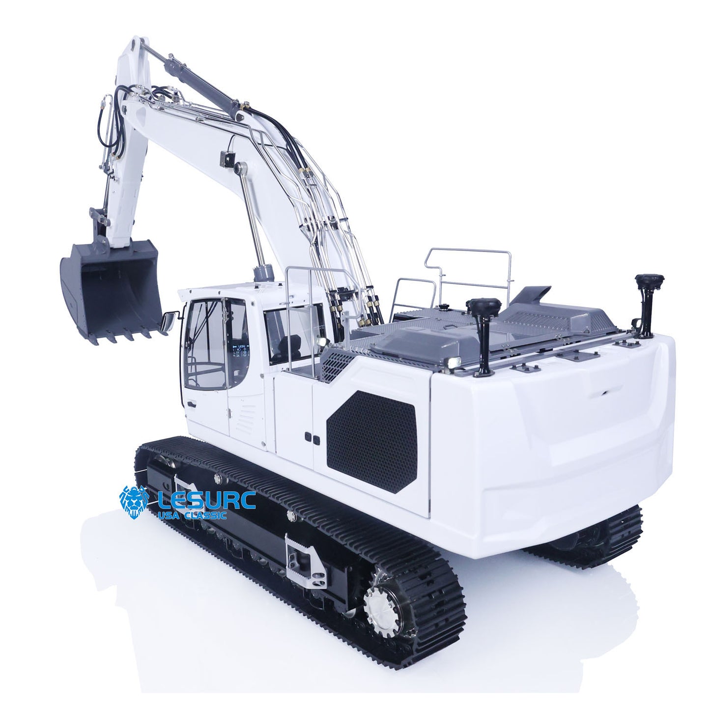 IN STOCK 1/14 LESU RC Metal Tracked Hydraulic Excavator Digger LR945 RTR Radio Control Model W/ MOtor ESC Servo Upgrade Accessories Battery