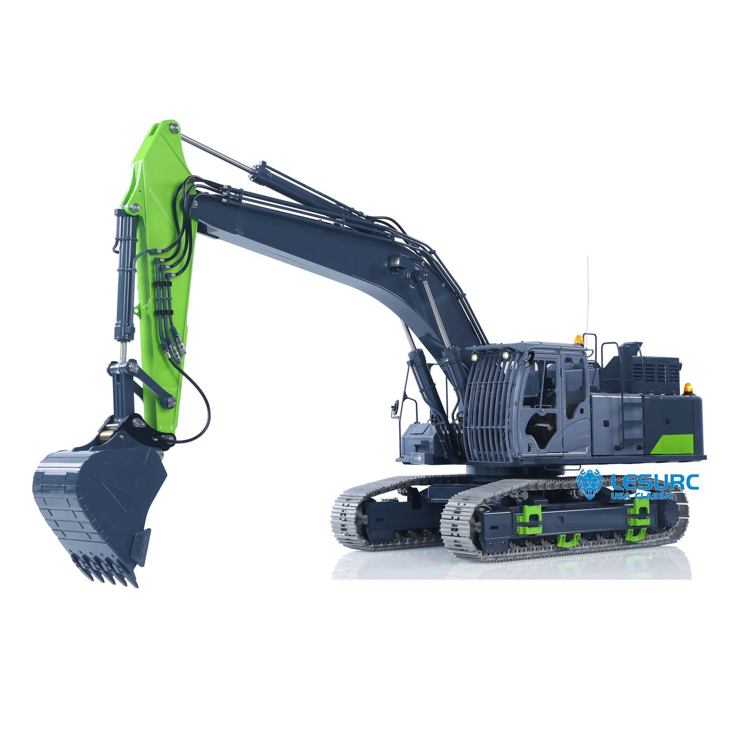 LESU 1/14 RC Metal Hydraulic Excavator Aoue ZX490 Upgraded Remote Control Heavy Digger Model Paladin PL18EV Lite Sound Smoke