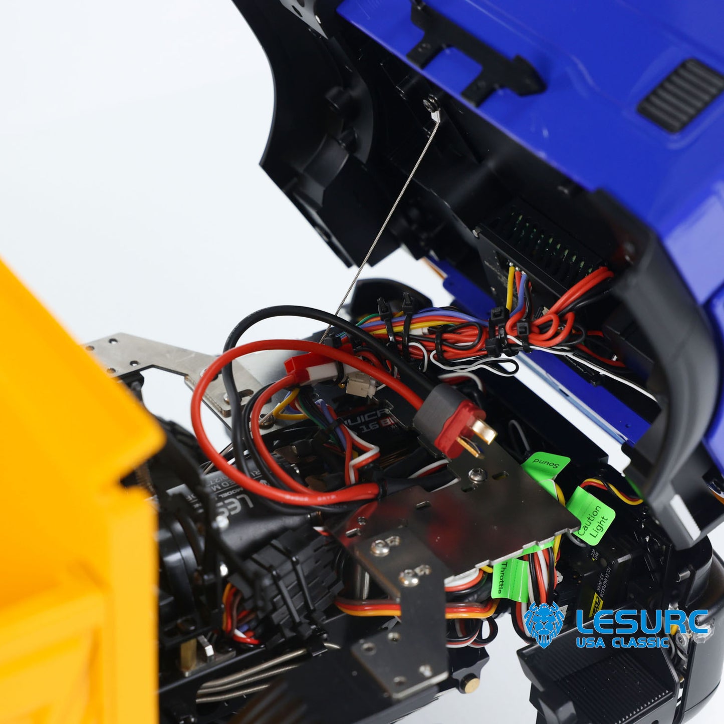 LESU A0009 1/14 Metal 6x6 RC Hydraulic Dump Truck with FlySky I6S Radio Controller 3 Speed Transmission for Model Enthusiast