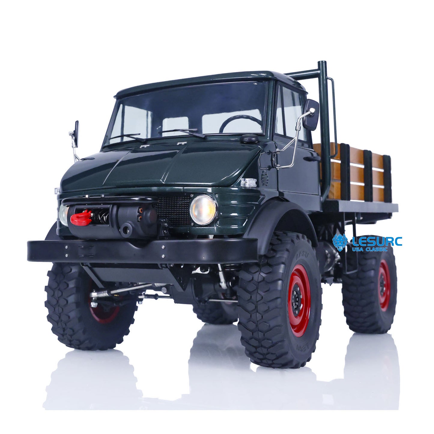 LESU 1/10 Scale RC Off-Road Truck for 4x4 U406 Remote Controlled Car Model Attachments Tyre Wheel Hub Electric Winch Battery Box
