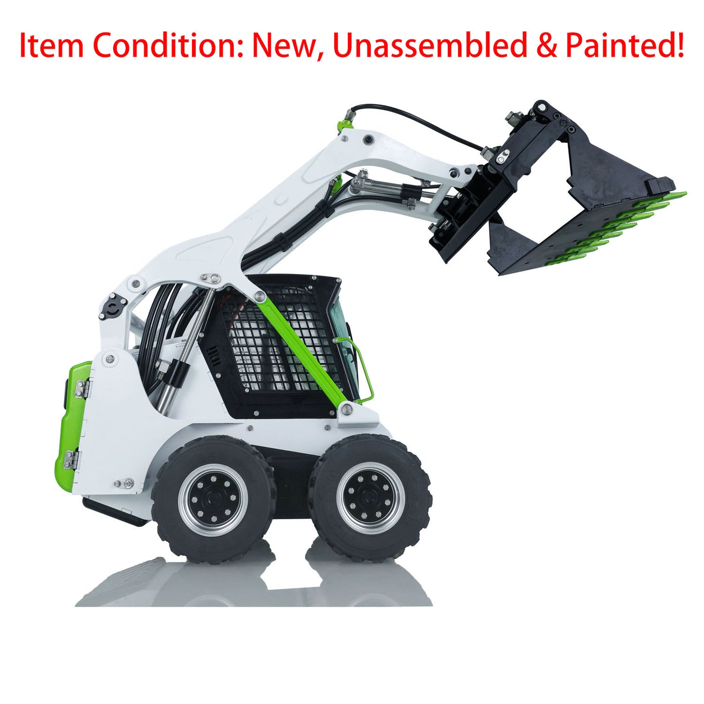 LESU Painted Metal 1/14 Wheeled Skid-Steer Remote Controlled Hydraulic Loader Aoue LT5H Sound Light System Motor Spare Parts