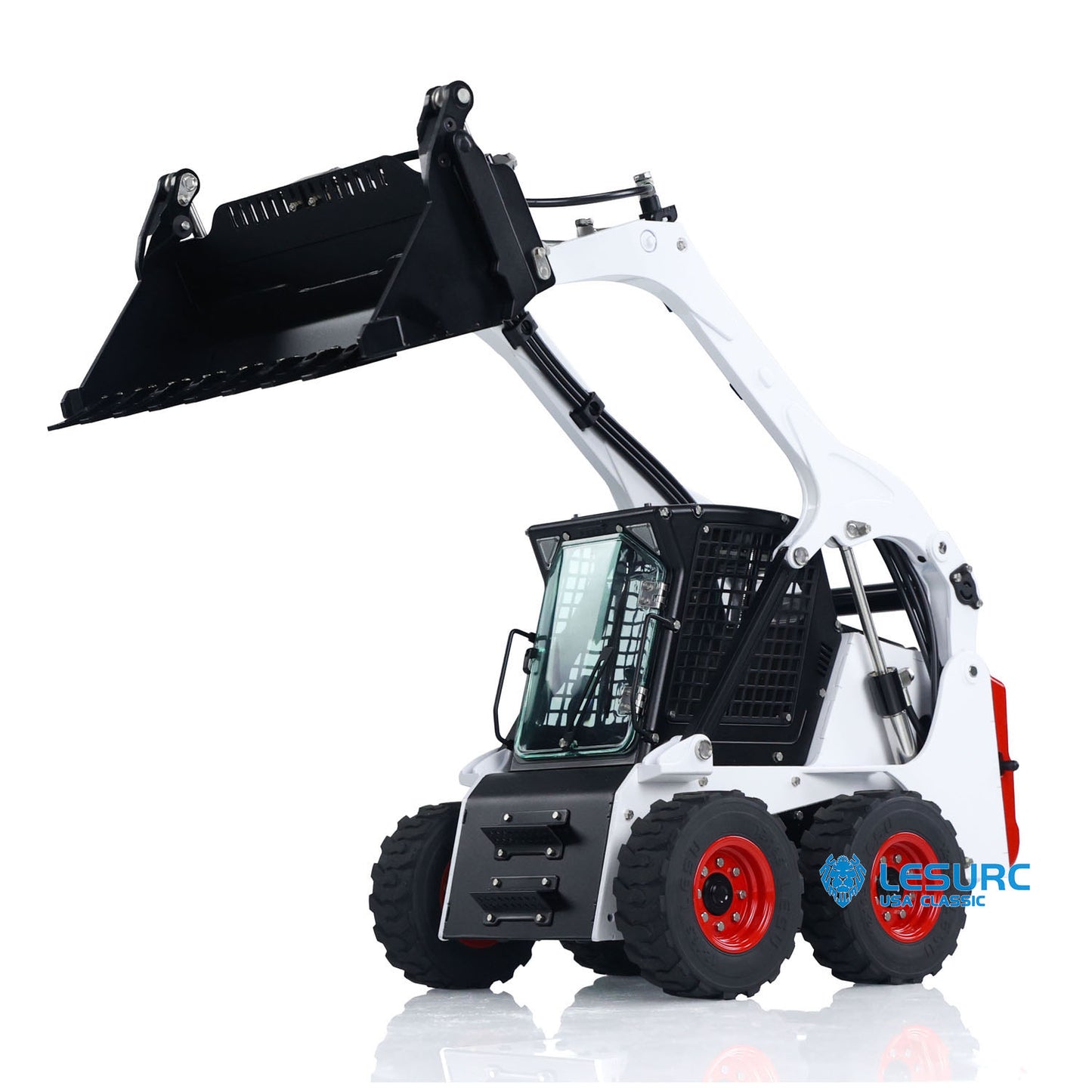 LESU Hydraulic Remote Controlled Loader Aoue LT5H 1/14 Wheeled Skid-Steer I6S Radio Car W/ I6S Controller Battery Charger