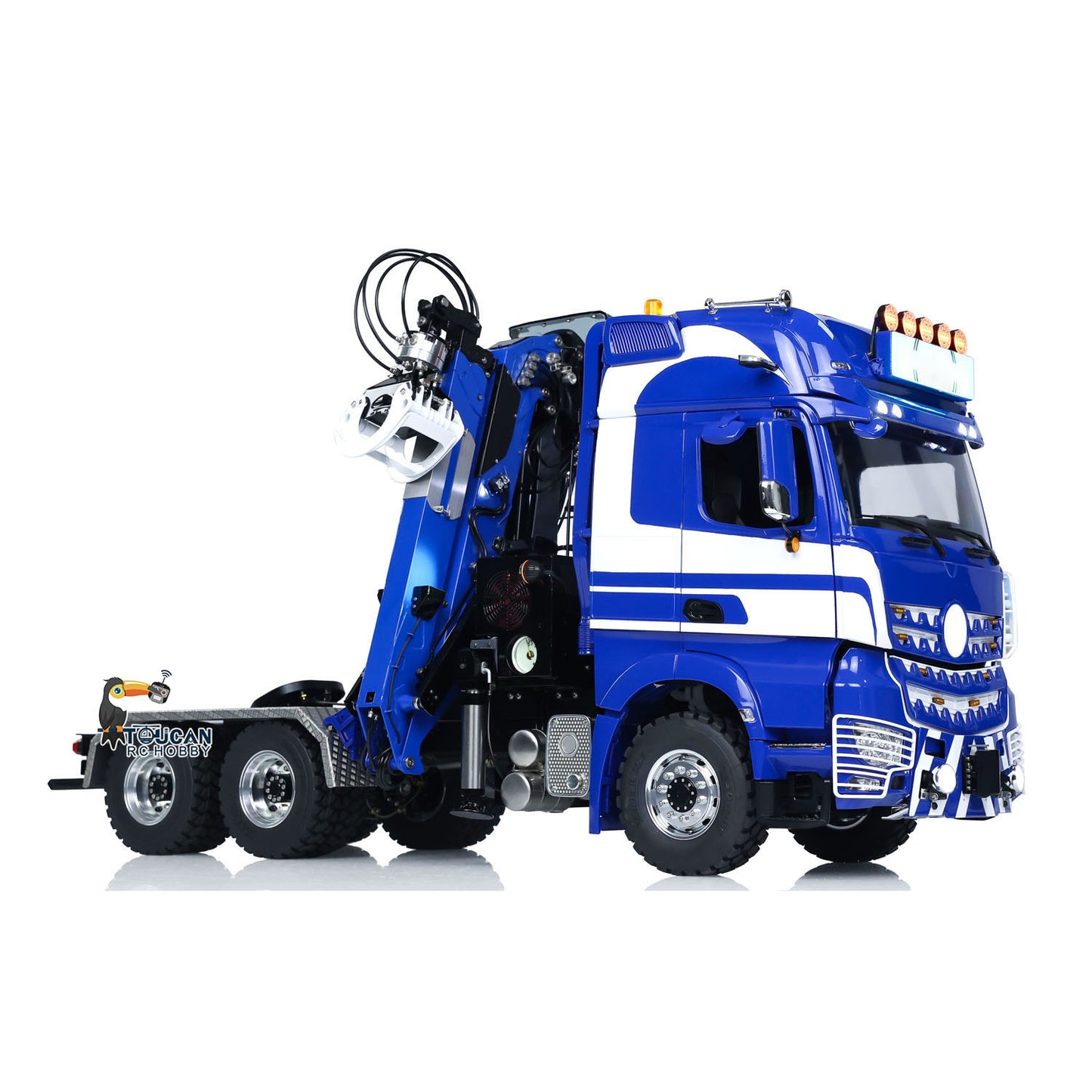 Unitru 03 1/14 3363 RTR Radio Controlled Tractor Truck Metal Chassis Hydraulic Timber Crane 6X6 RC Lorry Car Smoke PL18EV