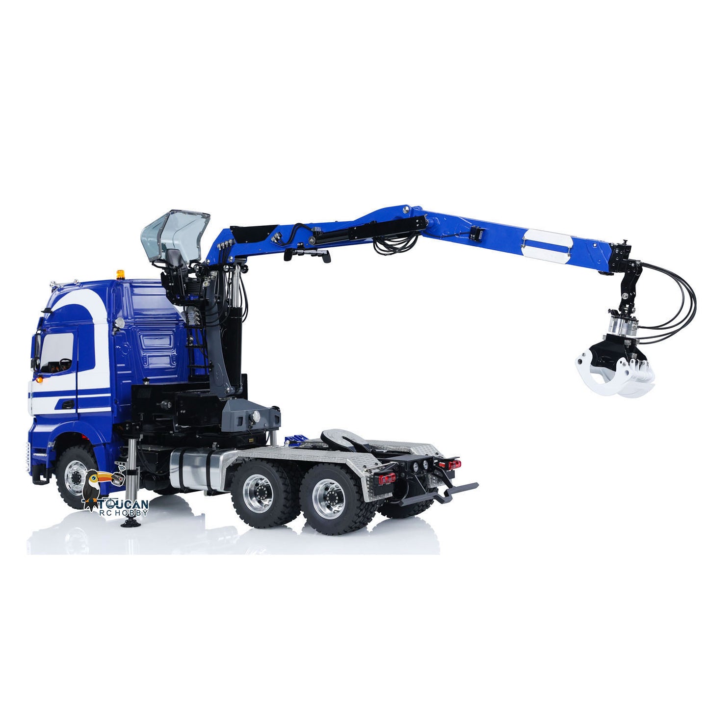 Unitru 03 1/14 3363 RTR Radio Controlled Tractor Truck Metal Chassis Hydraulic Timber Crane 6X6 RC Lorry Car Smoke PL18EV