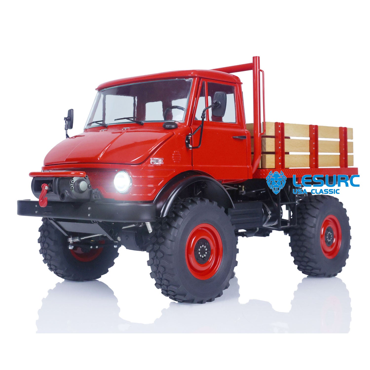 1/10 LESU 4x4 Metal RC Off-Road Vehicles for Unimog U406 Painted Assembled  Car