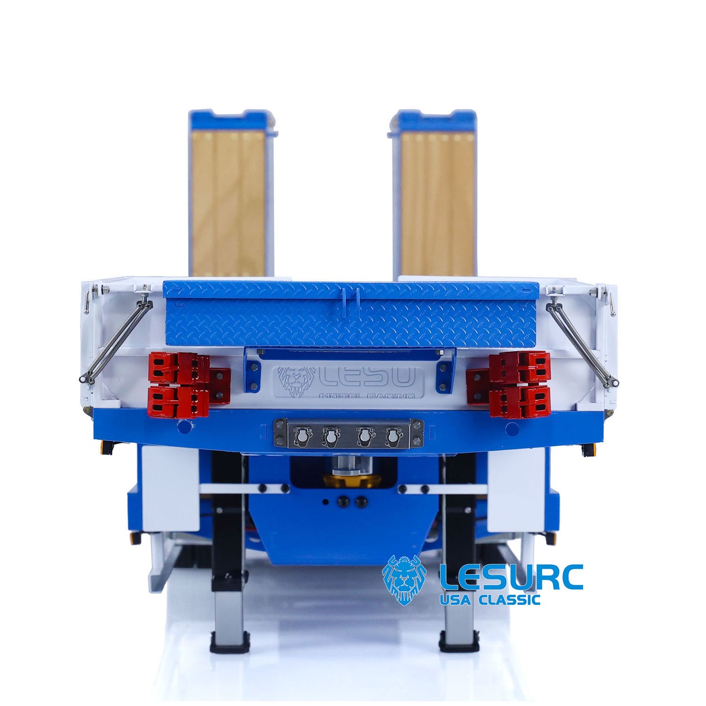 IN STOCK Metal Trailer for LESU 1/14 Hydraulic RC Truck Radio Control Tractor Construction Vehicle Hobby Model Lifting Tailboard RTR Verison