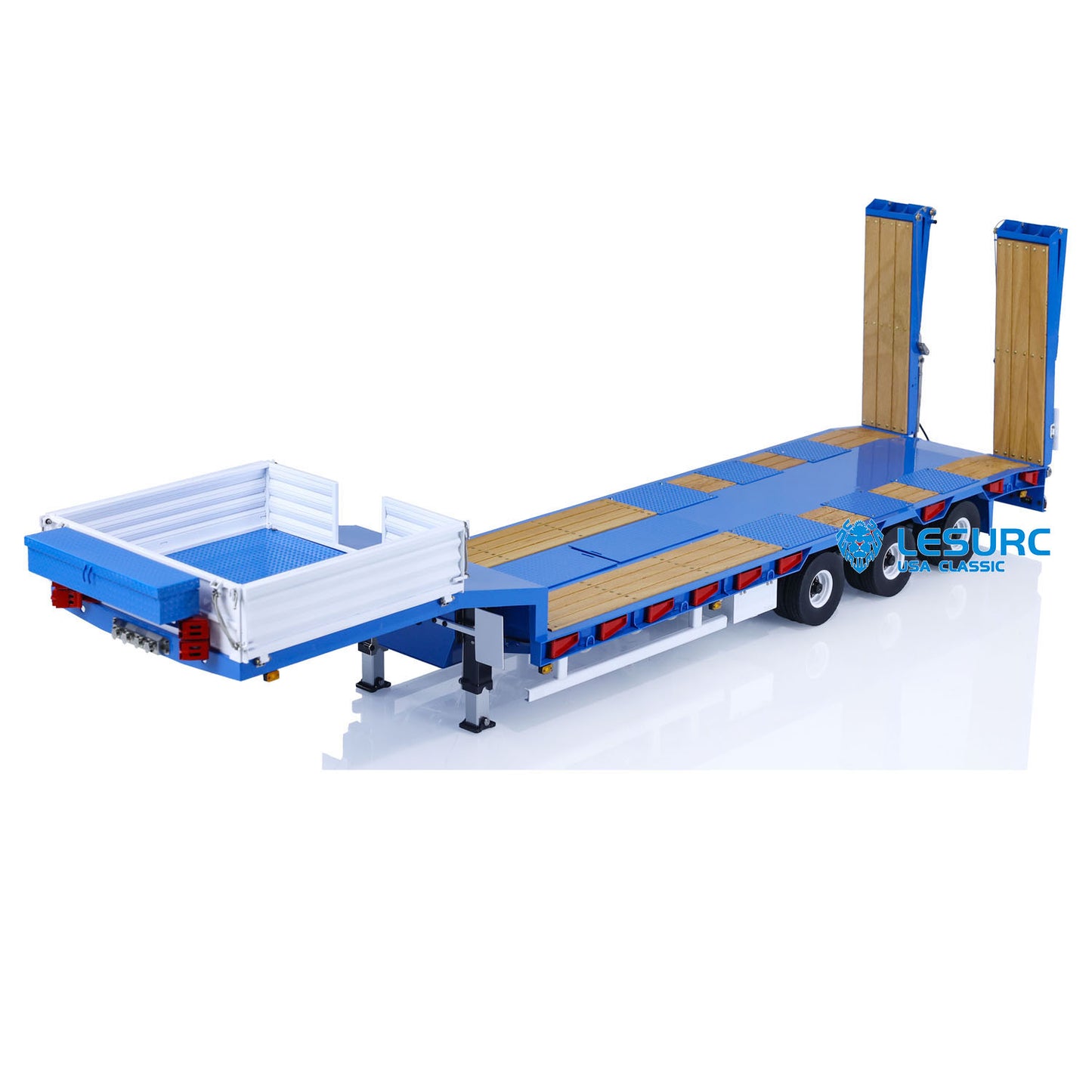 IN STOCK Metal Trailer for LESU 1/14 Hydraulic RC Truck Radio Control Tractor Construction Vehicle Hobby Model Lifting Tailboard RTR Verison