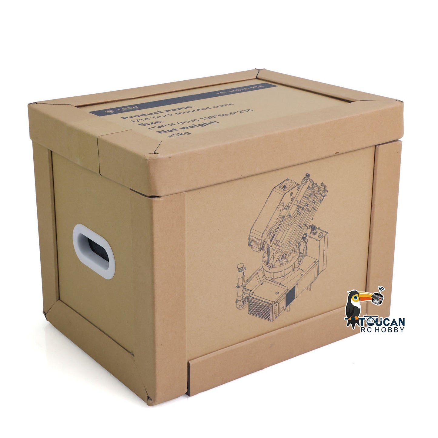 LESU 1/14 RC Model Parts Hydraulic Truck Crane W/ Control Valve Oil Pump Dumper