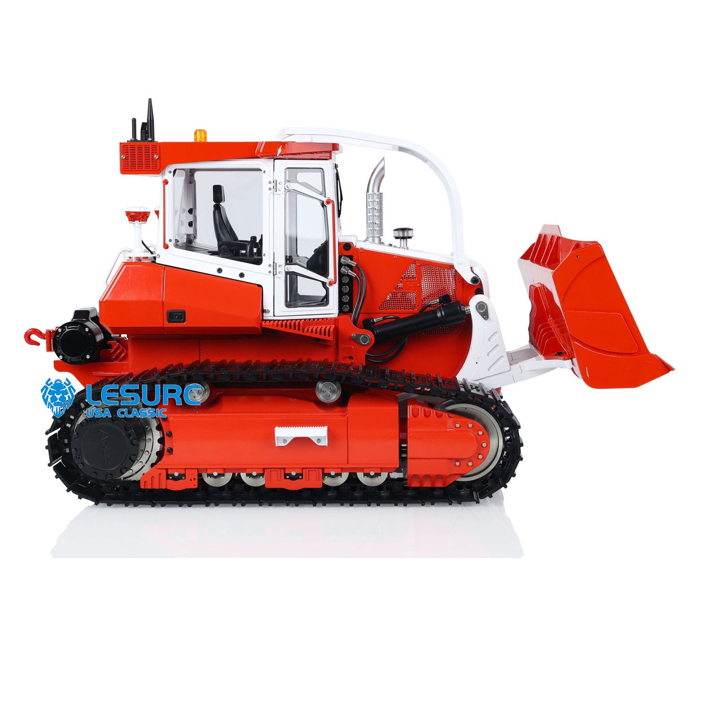 LESU Aoue 850K 1/14 RC Finished Dozer Metal Hydraulic Bulldozer Remote Control Emulated Engineering Vehicle Model Light Sound ESC