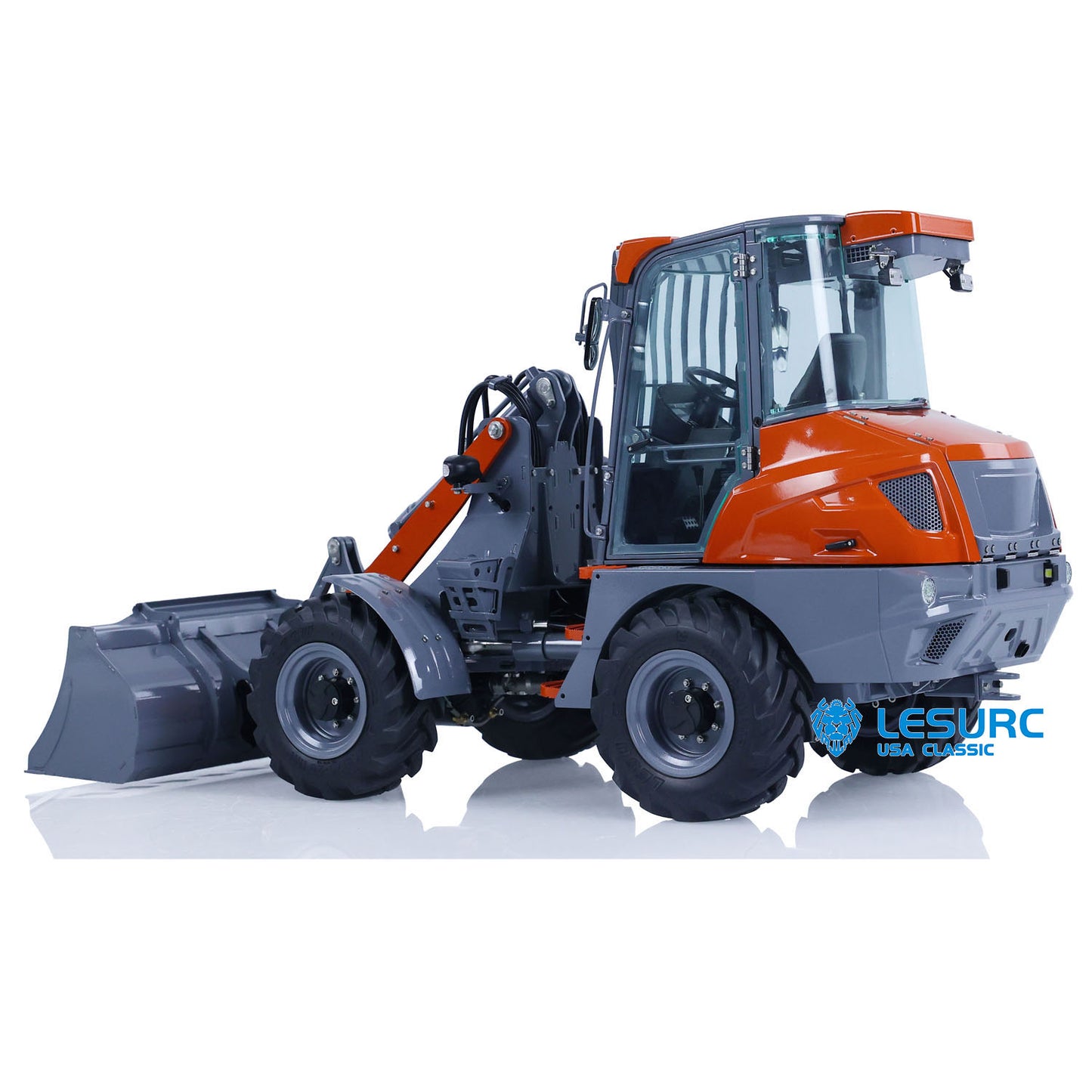 LESU Metal 1/14 Hydraulic RC Wheeled Loader AOUE MCL8 Ready to Run Remote Control Car Construction Models