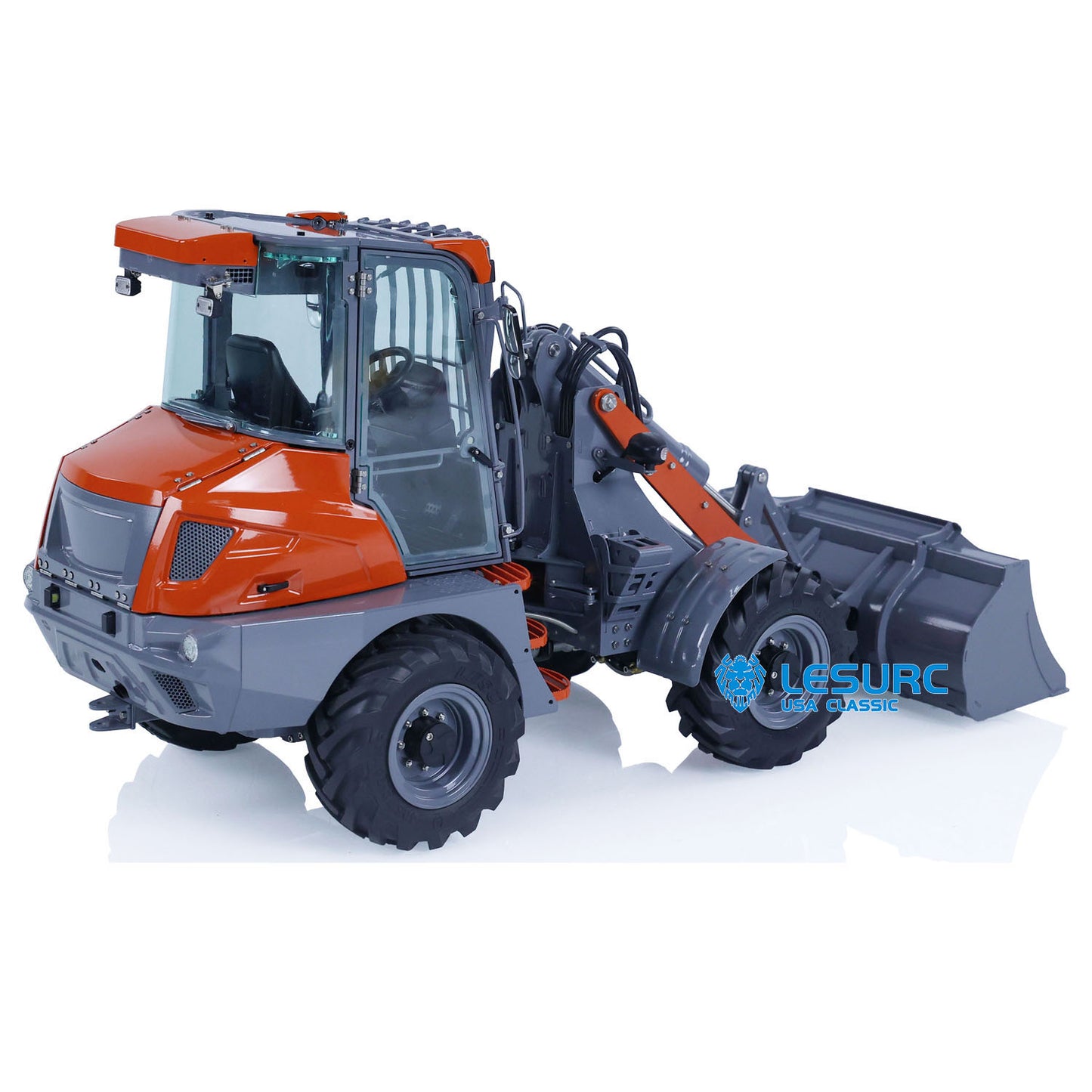 LESU Metal 1/14 Hydraulic RC Wheeled Loader AOUE MCL8 Ready to Run Remote Control Car Construction Models