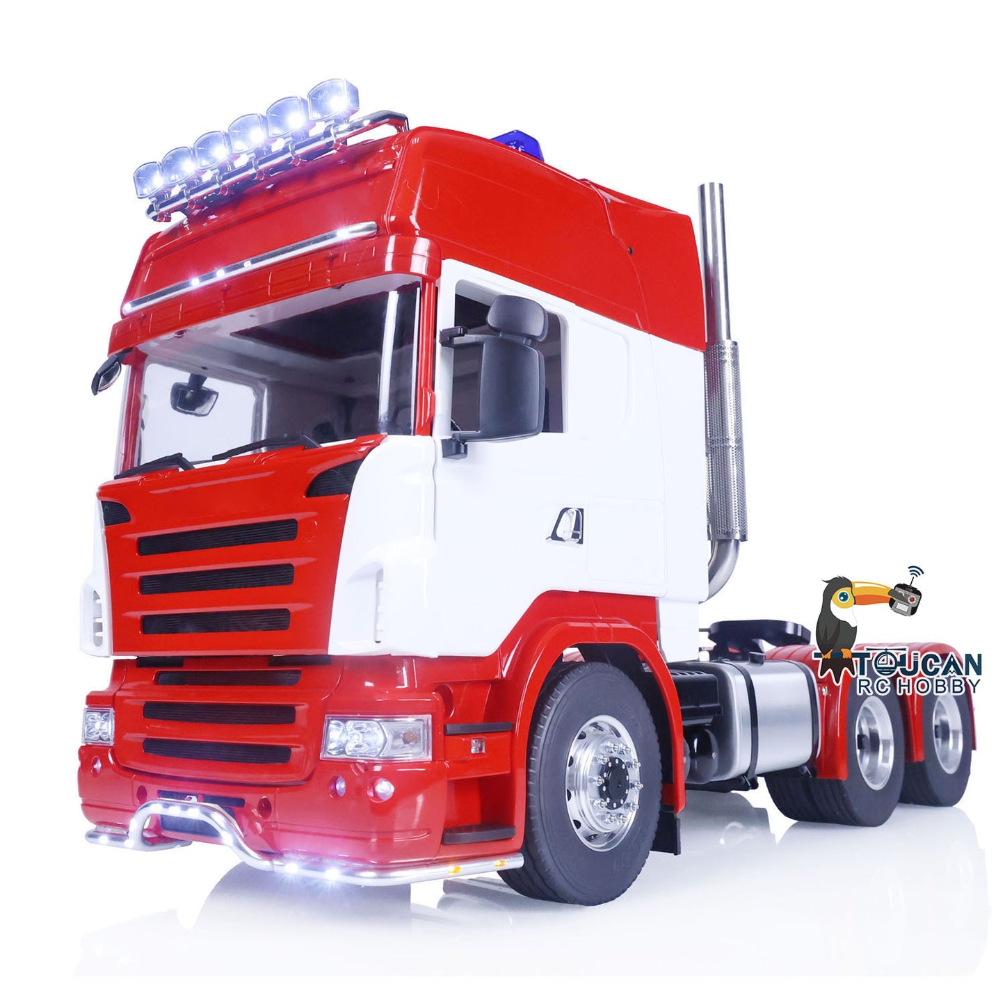 LESU 1/14 RC Truck Radio Control Tractor Car 6X6 Metal Chassis Painted Assembled Customized Model Light Motor