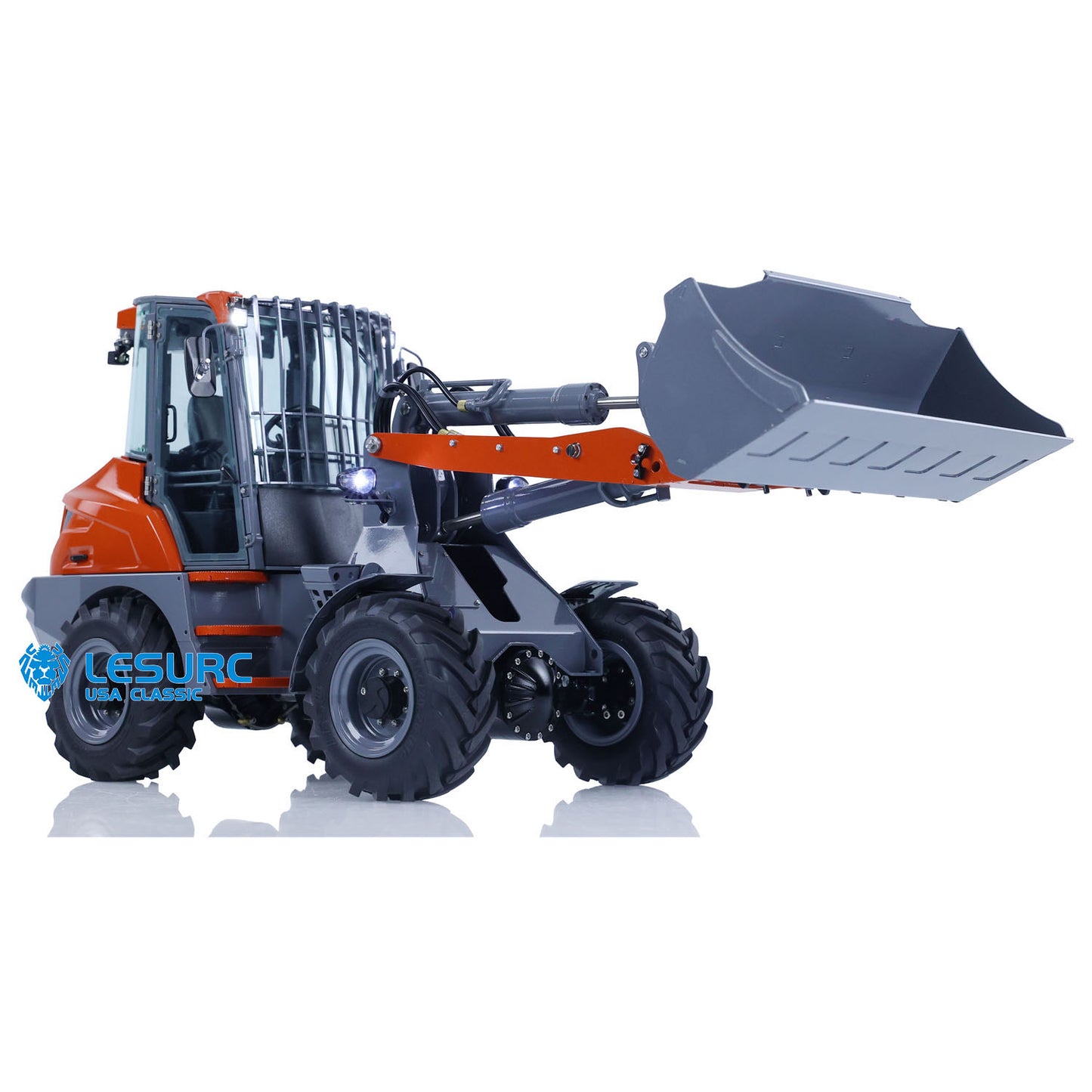 LESU Metal 1/14 Hydraulic RC Wheeled Loader AOUE MCL8 Ready to Run Remote Control Car Construction Models
