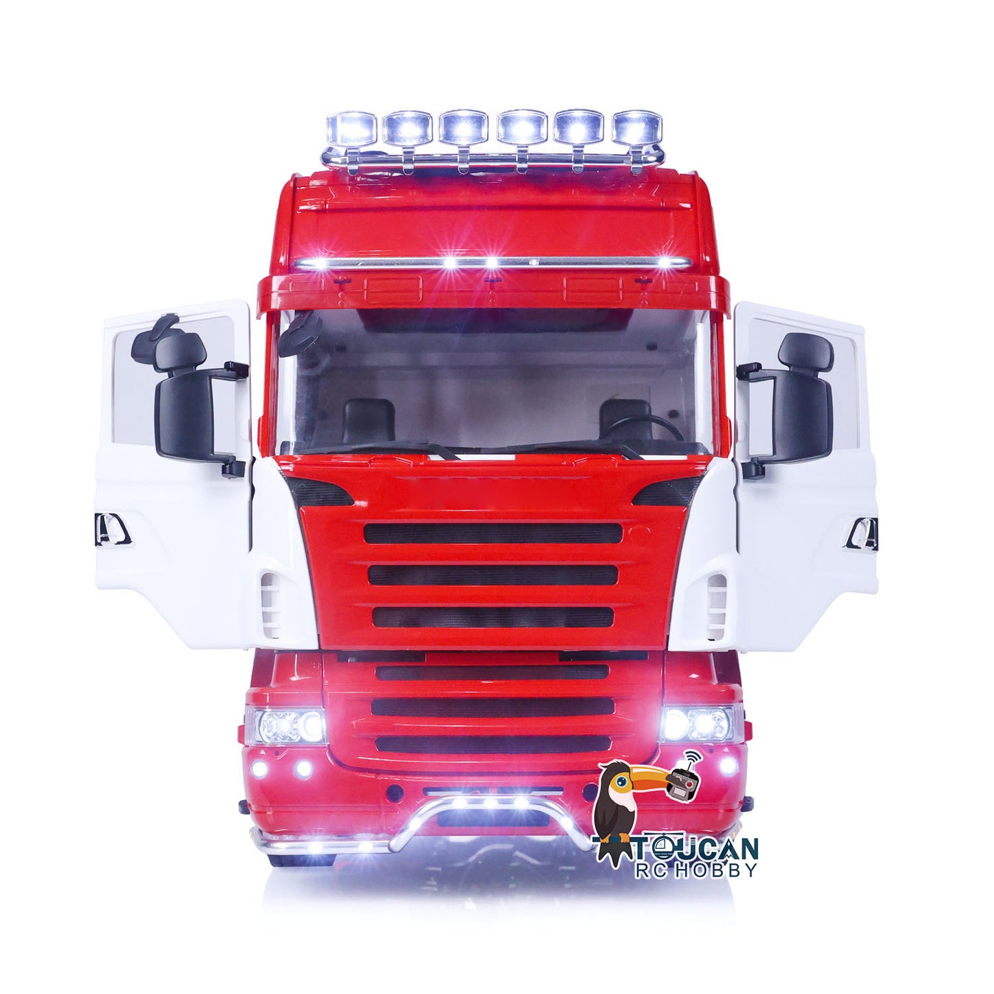 LESU 1/14 RC Truck Radio Control Tractor Car 6X6 Metal Chassis Painted Assembled Customized Model Light Motor