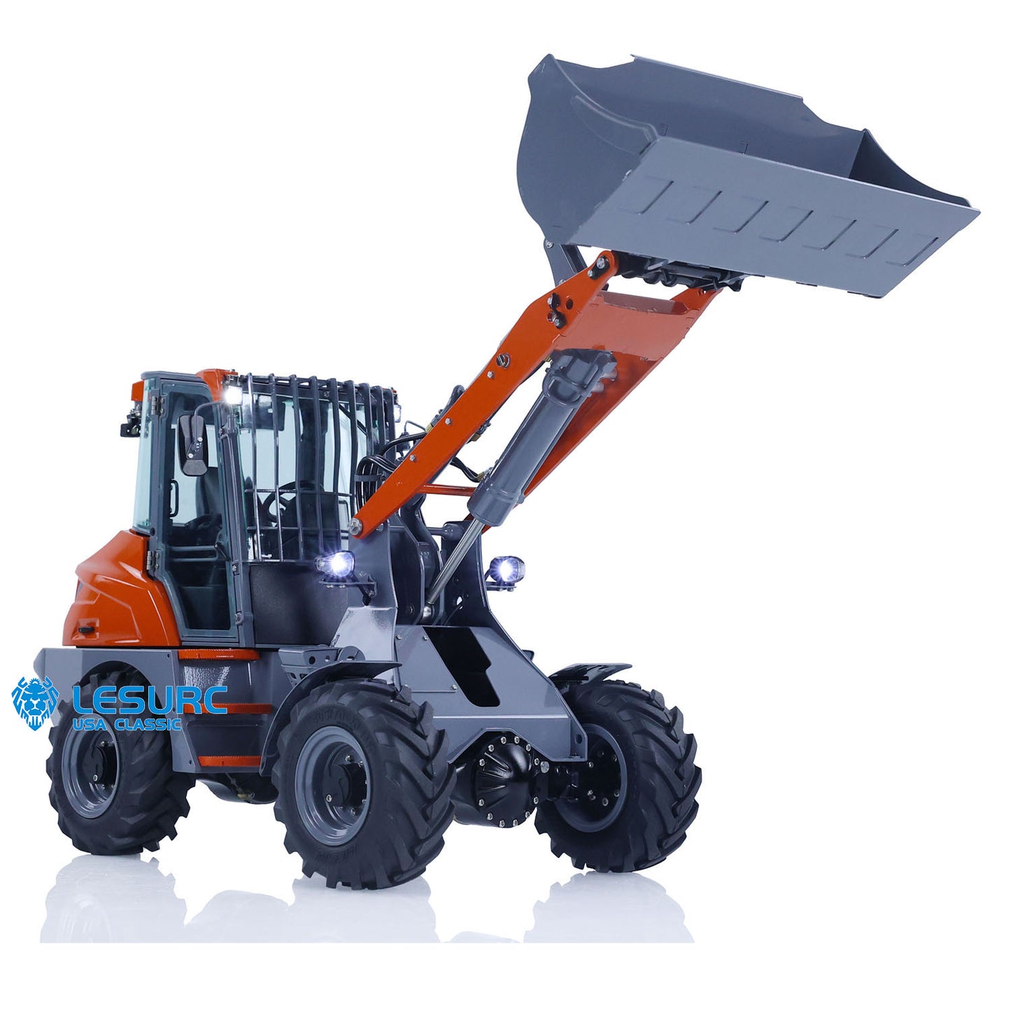 LESU Metal 1/14 Hydraulic RC Wheeled Loader AOUE MCL8 Ready to Run Remote Control Car Construction Models