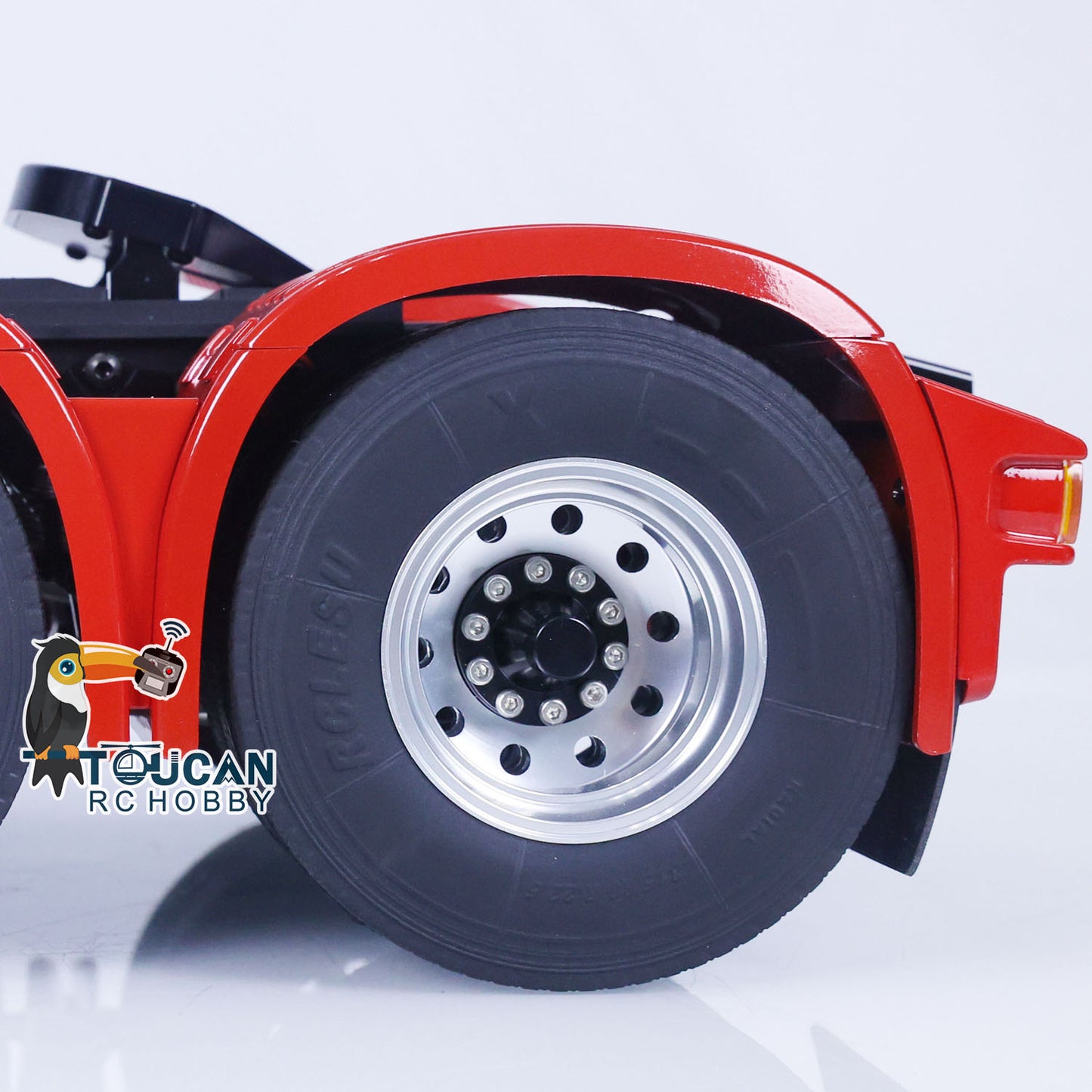 LESU 1/14 RC Truck Radio Control Tractor Car 6X6 Metal Chassis Painted Assembled Customized Model Light Motor