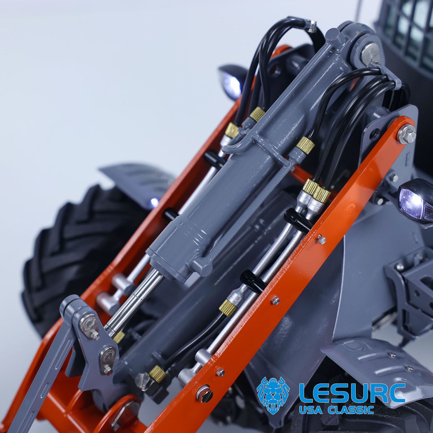 LESU Metal 1/14 Hydraulic RC Wheeled Loader AOUE MCL8 Ready to Run Remote Control Car Construction Models