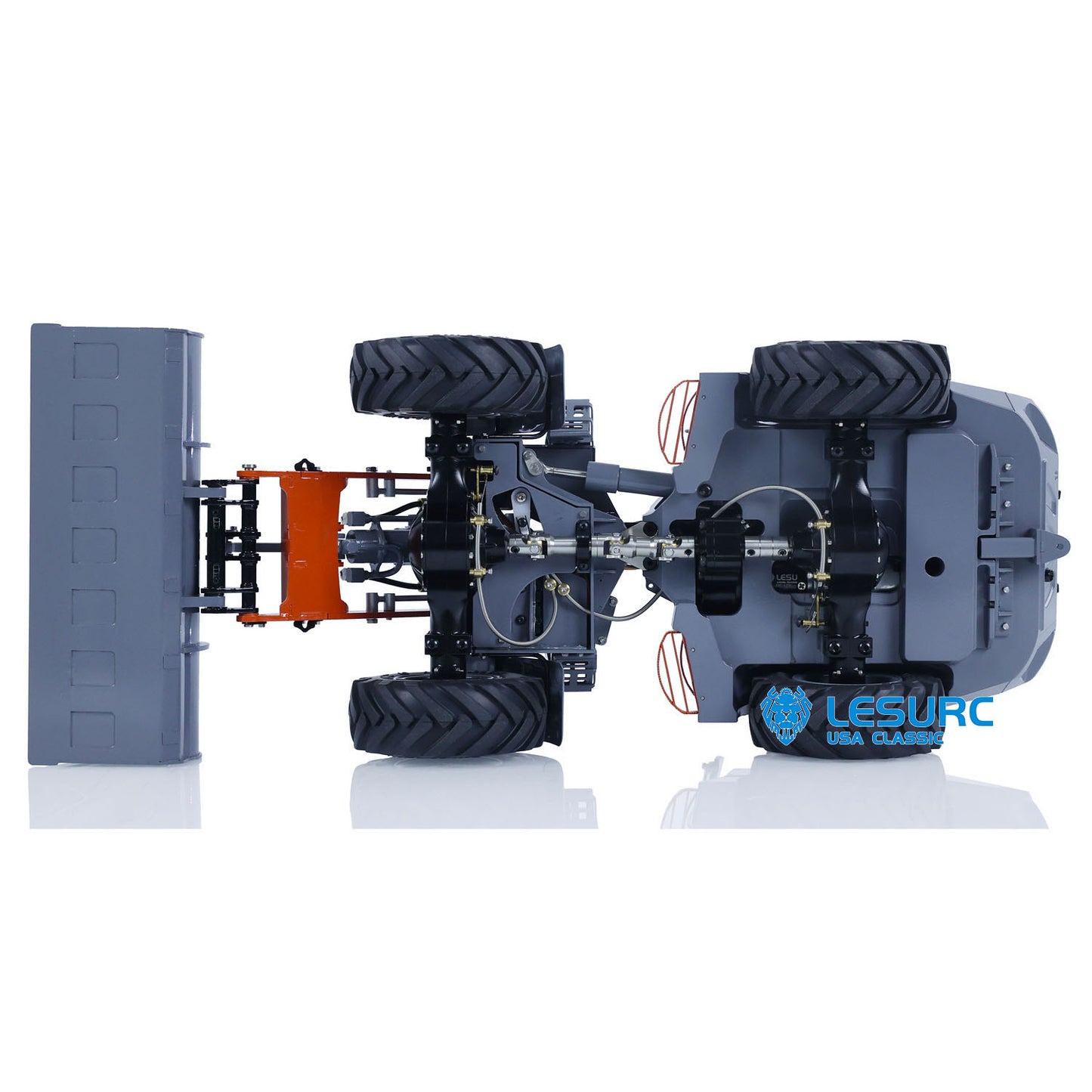 LESU Metal 1/14 Hydraulic RC Wheeled Loader AOUE MCL8 Ready to Run Remote Control Car Construction Models