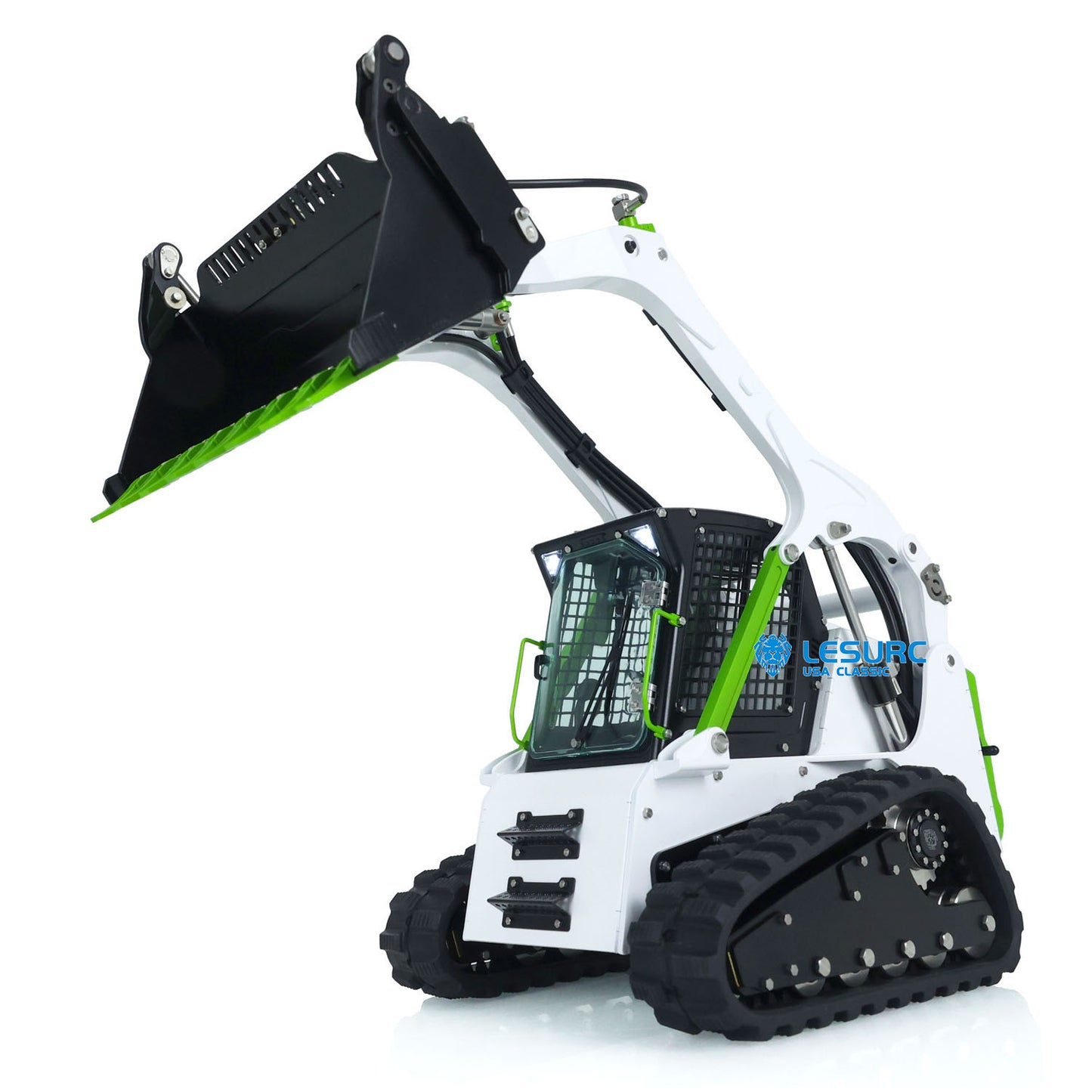 LESU 1/14 Aoue LT5 Remote Controlled Hydraulic Loader Skid-Steer Ready To Run Radio Tracked Car W/ Controller Battery DIY Parts