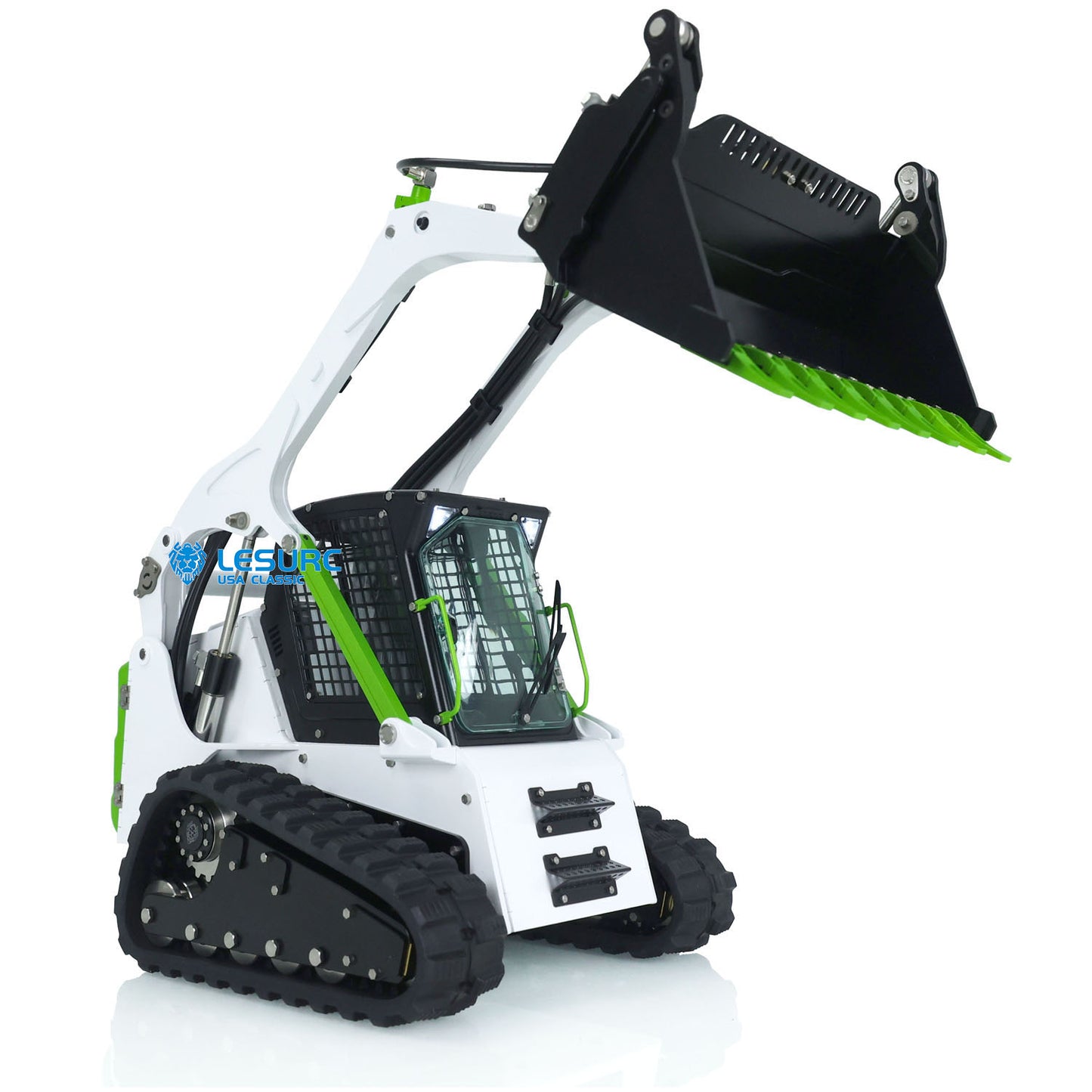LESU 1/14 Aoue LT5 Remote Controlled Hydraulic Loader Skid-Steer Ready To Run Radio Tracked Car W/ Controller Battery DIY Parts