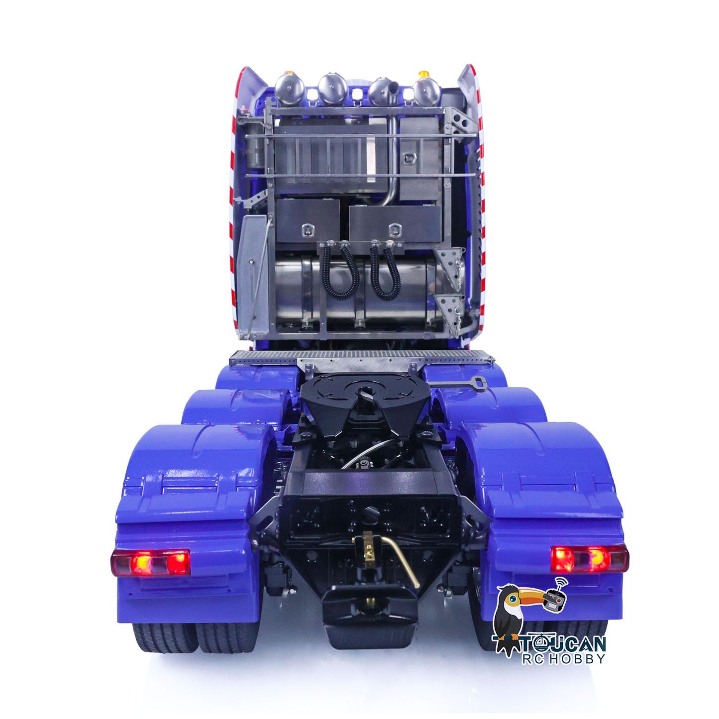 1/14 LESU RC Tractor Truck 8X8 Metal Heavy Chassis 3-speed Transmission Remote Control Car Customized Model