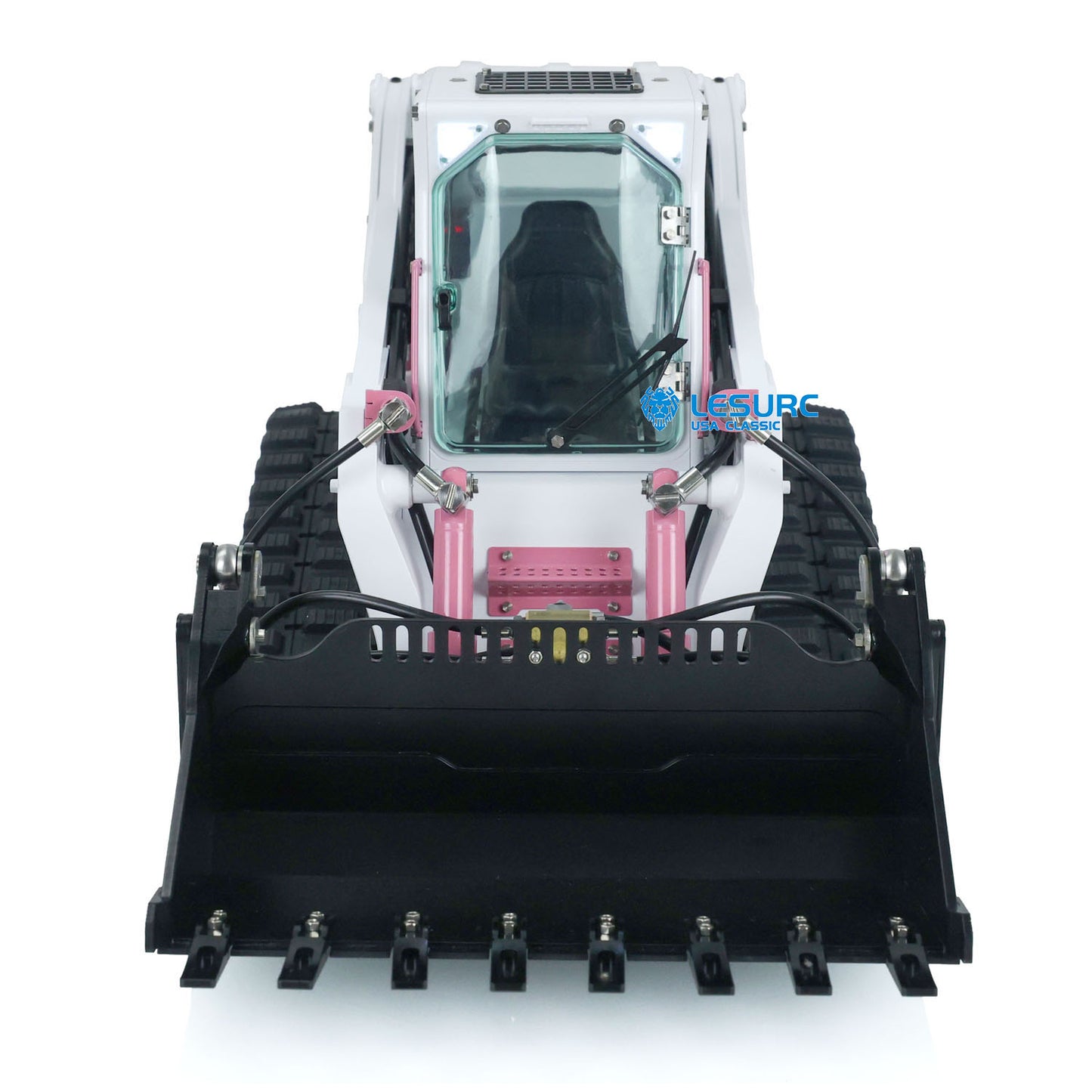 LESU 1/14 Aoue-LT5 Tracked Skid-Steer Radio Controlled Hydraulic Loader Ready To Run Rotating LED Light W/ ESC Battery Charger
