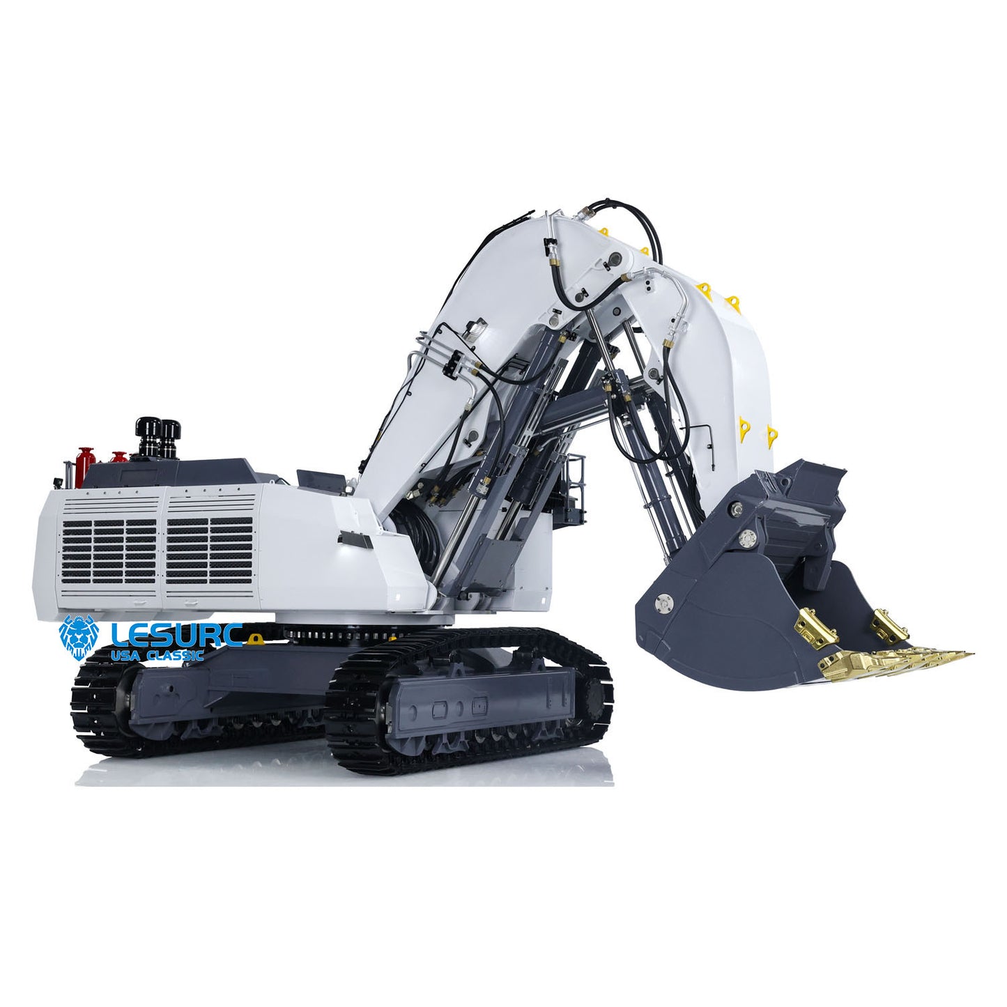 1/14 LESU Forward Shovel RC Hydraulic Excavator AOUE 9150 Radio Control Digger Model Double Oil Pump