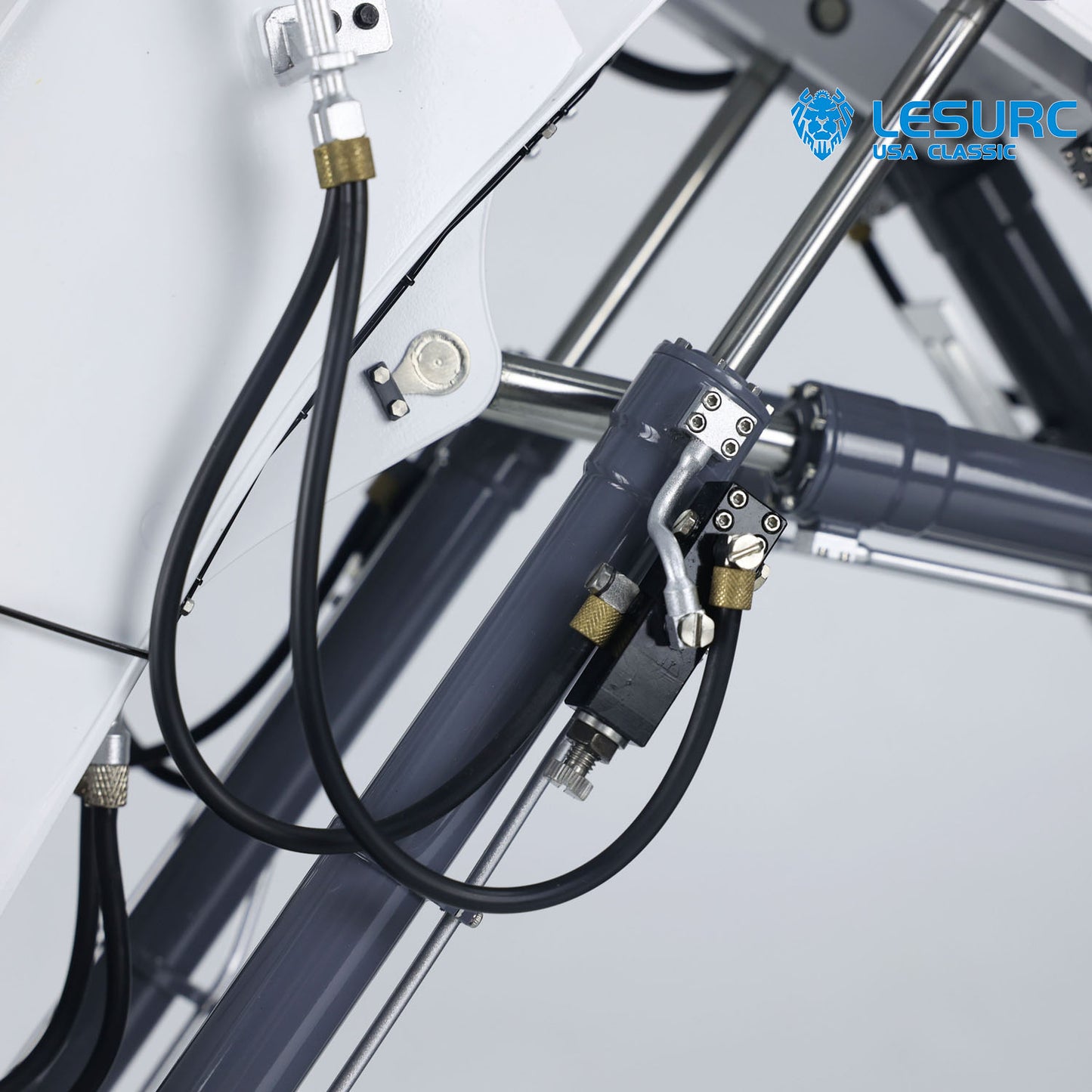 1/14 LESU Forward Shovel RC Hydraulic Excavator AOUE 9150 Radio Control Digger Model Double Oil Pump