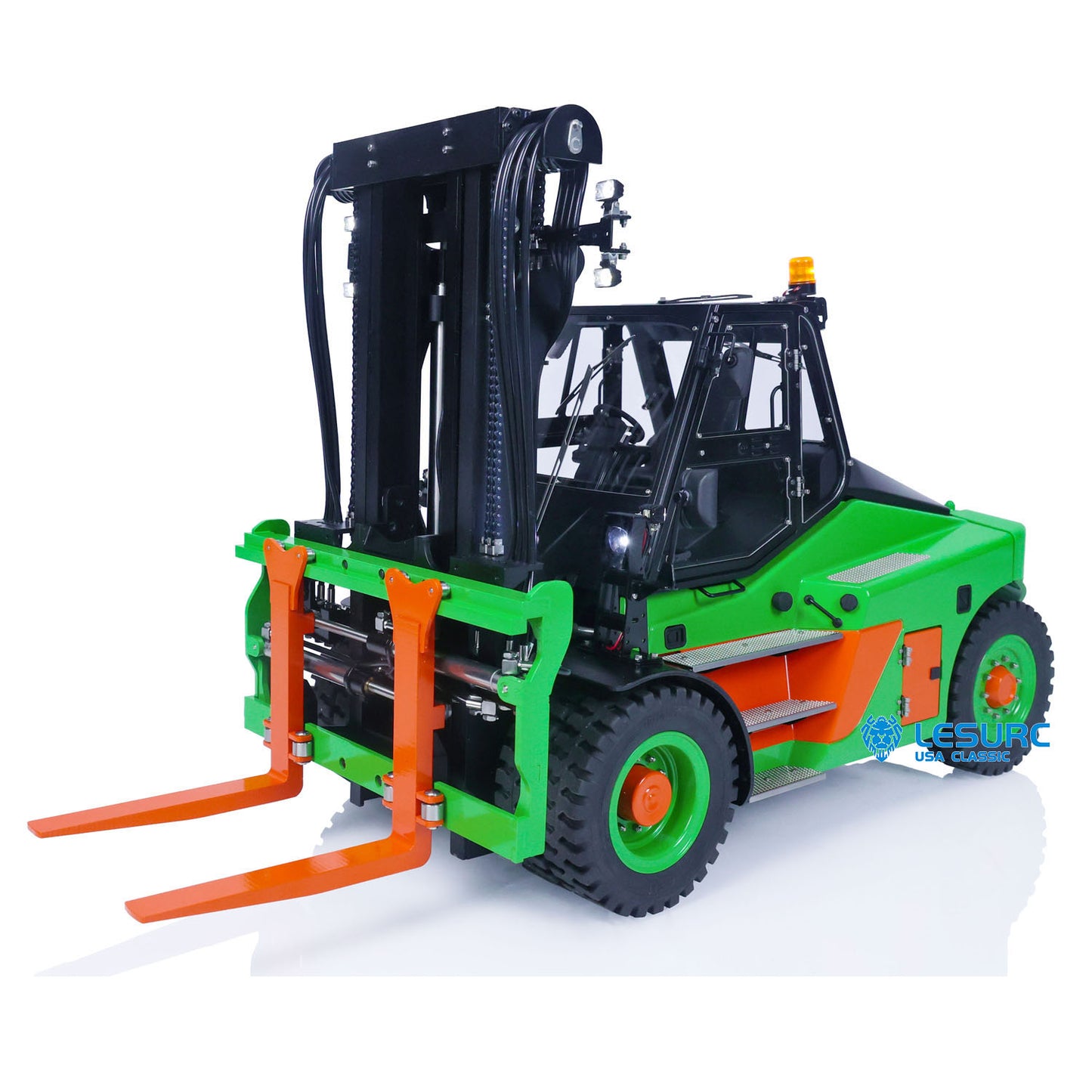 LESU RC Heavy Hydraulic Forklift Truck 1/14 Aoue-LD160S Metal Remote Control Car Model I6S Radio