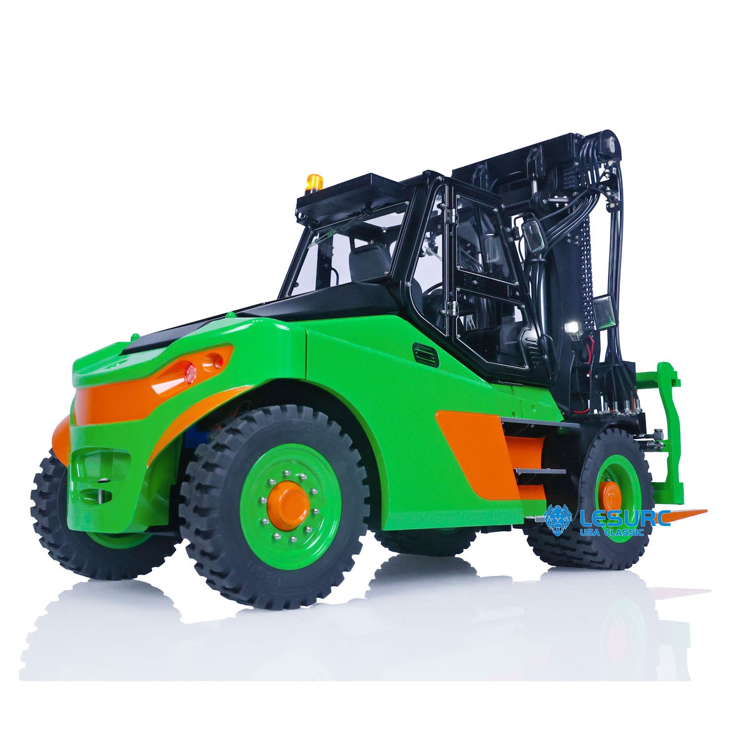 LESU RC Heavy Hydraulic Forklift Truck 1/14 Aoue-LD160S Metal Remote Control Car Model I6S Radio