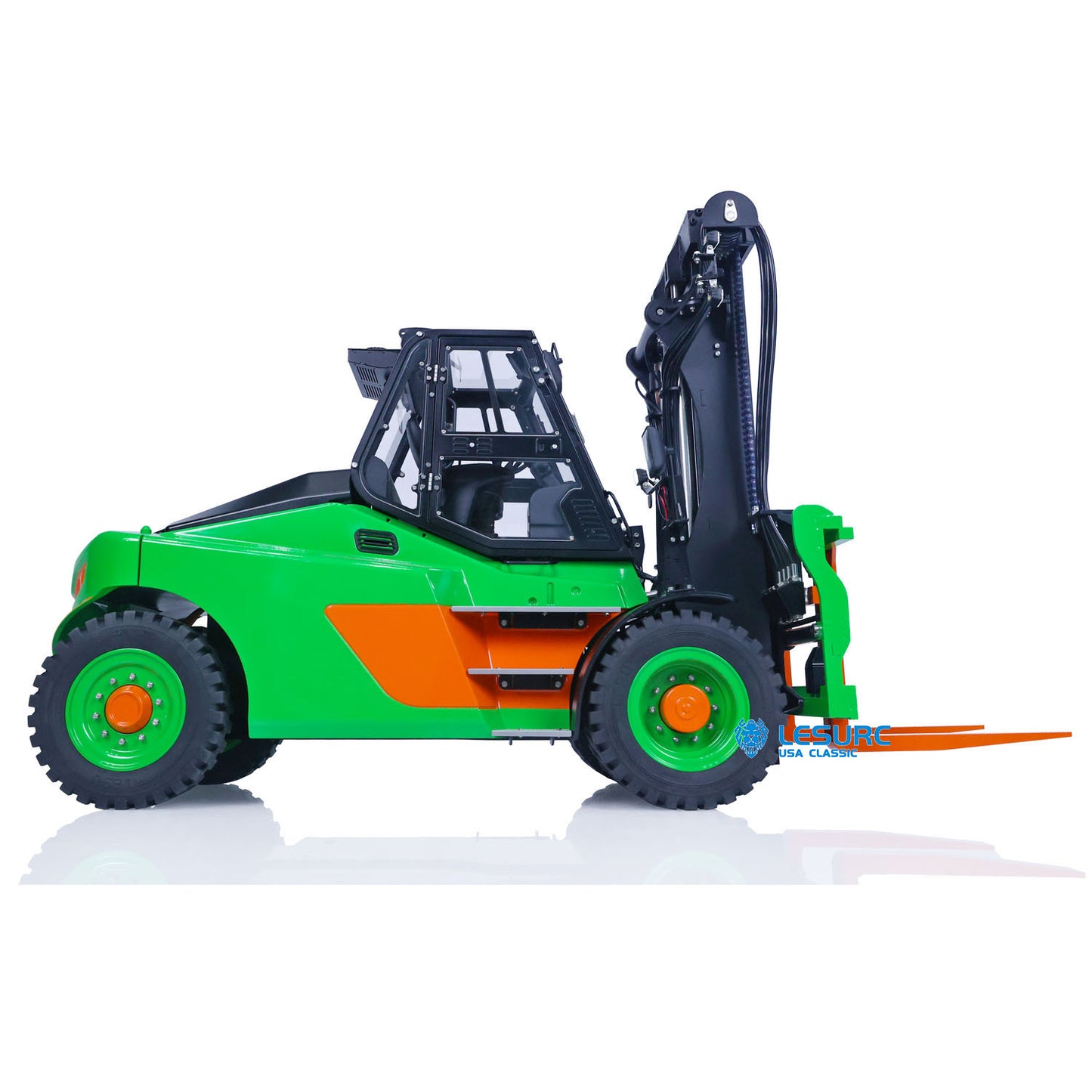 LESU RC Heavy Hydraulic Forklift Truck 1/14 Aoue-LD160S Metal Remote Control Car Model I6S Radio