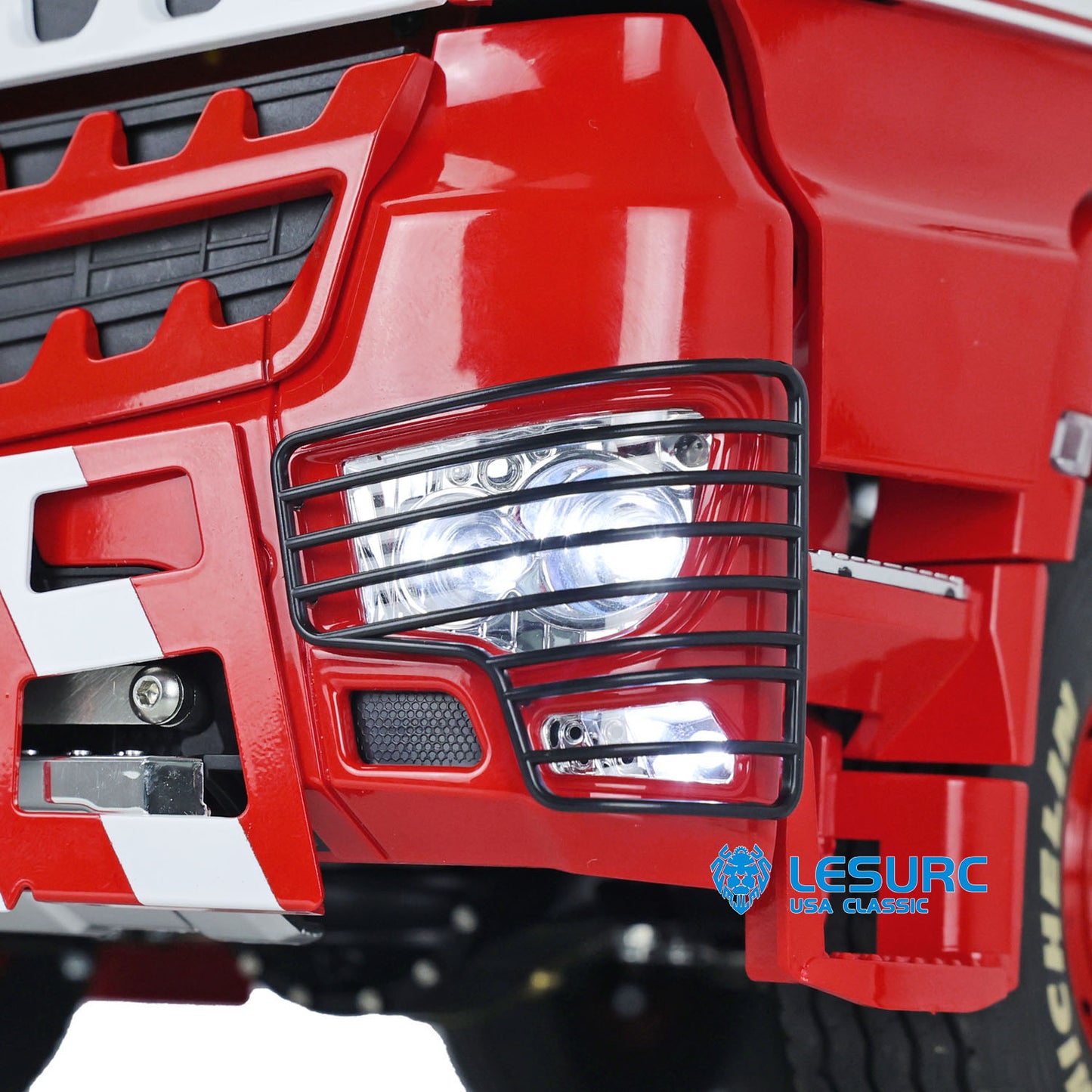 1/14 LESU 8*8 RC 3 Speed Highline Tractor Truck Metal Heavy-duty Chassis DIY RC Cabin W/ Motor Smoke Unit Light Sound Radio
