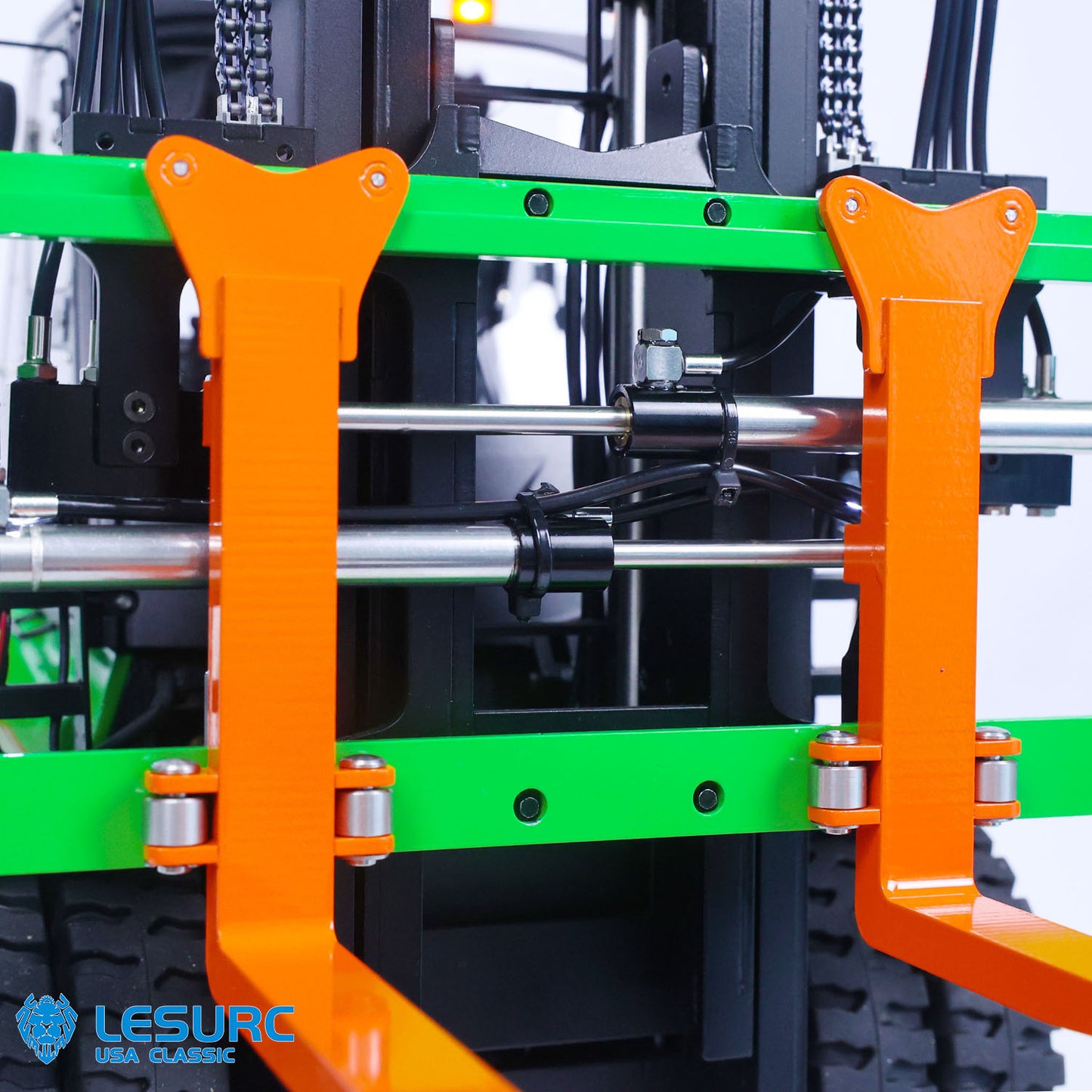 LESU RC Heavy Hydraulic Forklift Truck 1/14 Aoue-LD160S Metal Remote Control Car Model I6S Radio