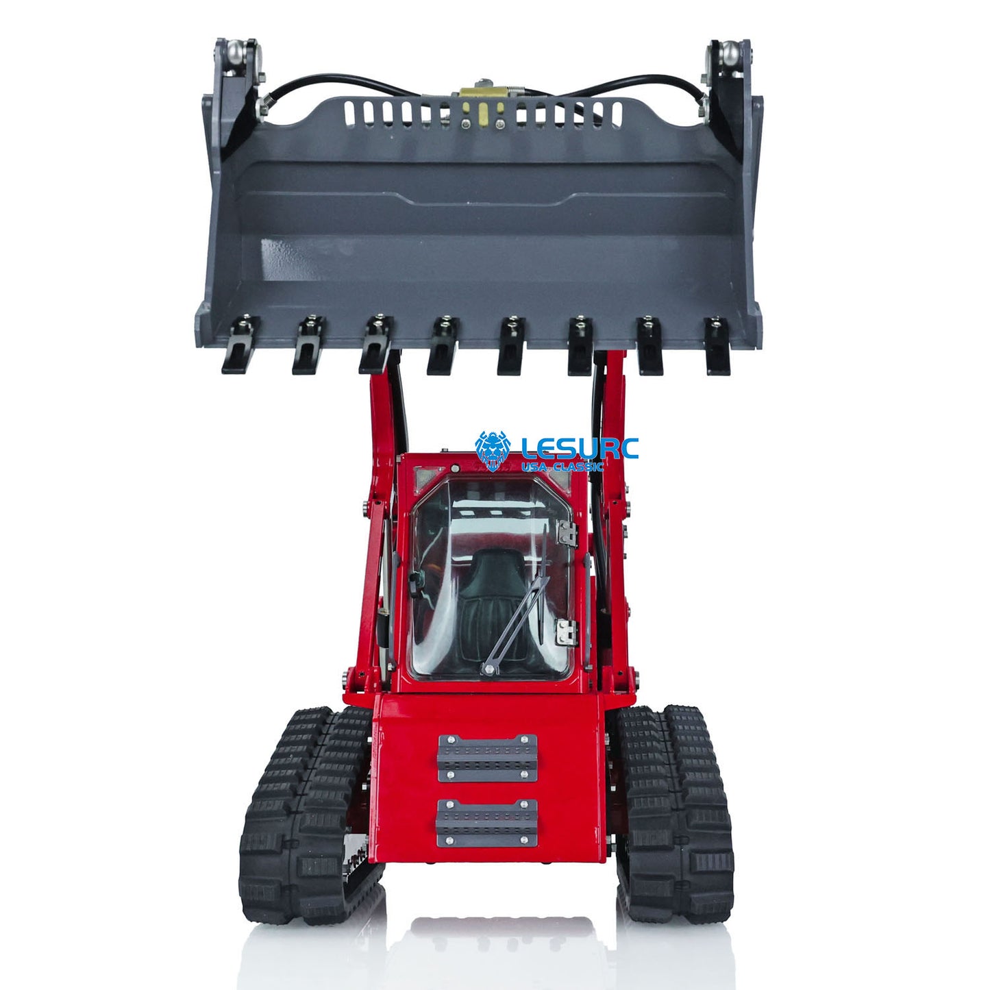 LESU 1/14 Aoue LT5 Remote Controlled Hydraulic Loader Skid-Steer Ready To Run Radio Tracked Car W/ Controller Battery DIY Parts
