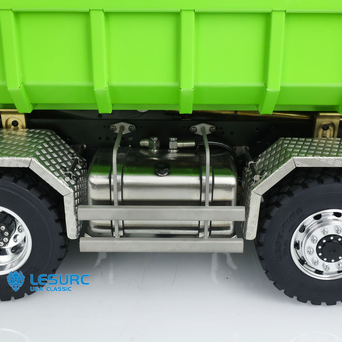LESU TGS 1/14 RC Hydraulic Roll On Off Dump Truck 8x8 Metal Chassis Dumper Differential Lock EDS Axles 2Speed Gearbox Model Car