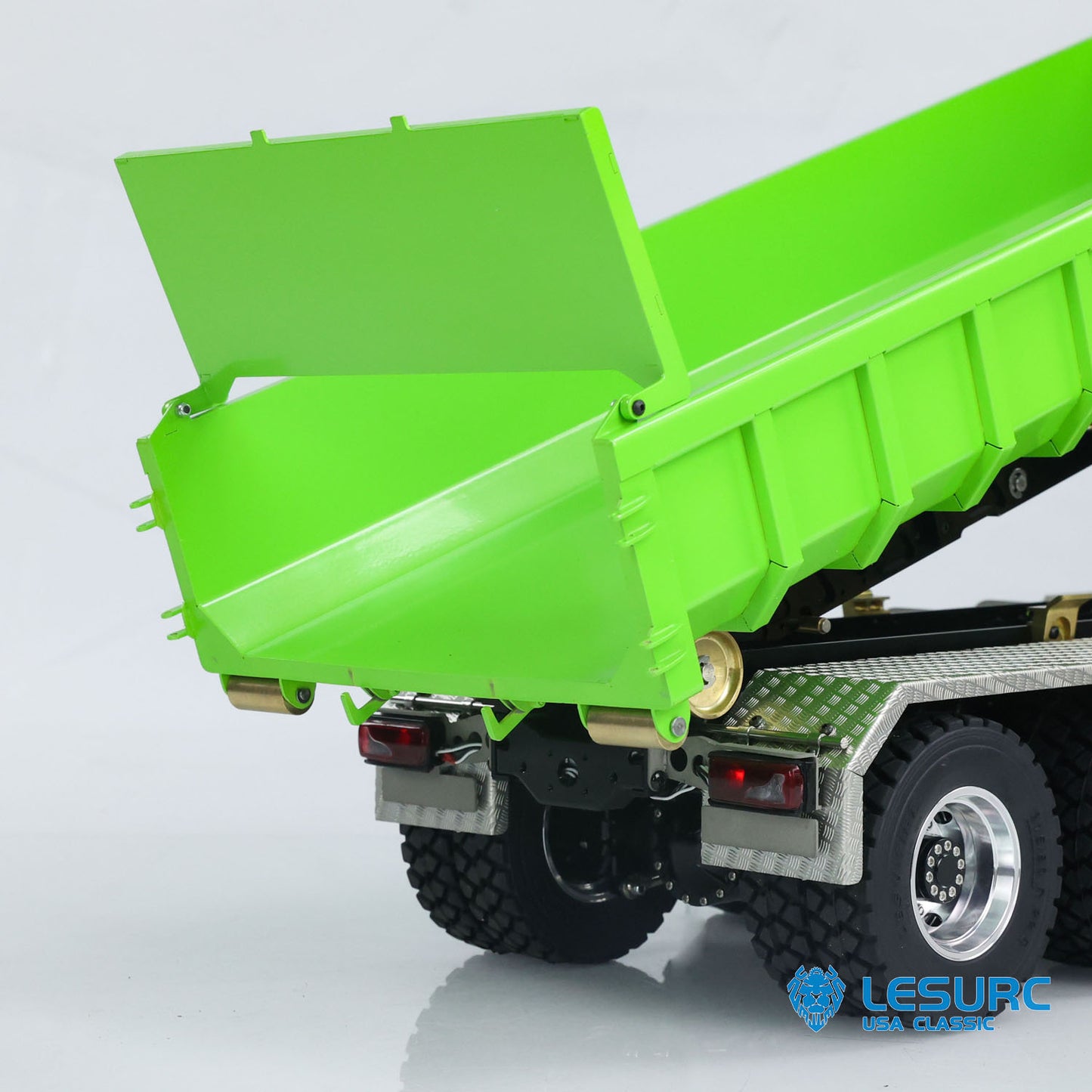 LESU TGS 1/14 RC Hydraulic Roll On Off Dump Truck 8x8 Metal Chassis Dumper Differential Lock EDS Axles 2Speed Gearbox Model Car