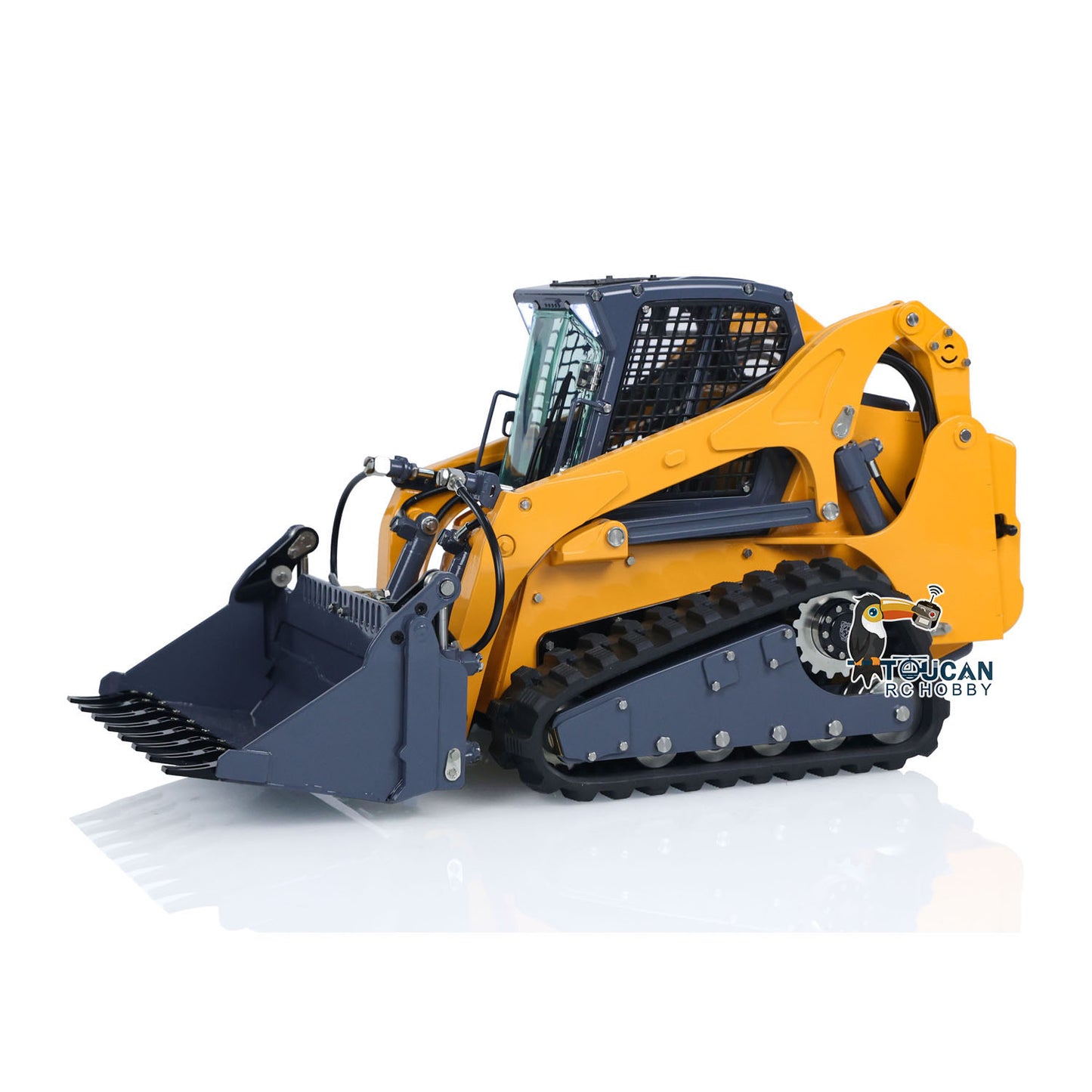 LESU 1/14 Scale Aoue LT5 Hydraulic Tracked Skid-Steer Remote Controlled Ready To Run Loader W/ I6S Radio Controller Battery