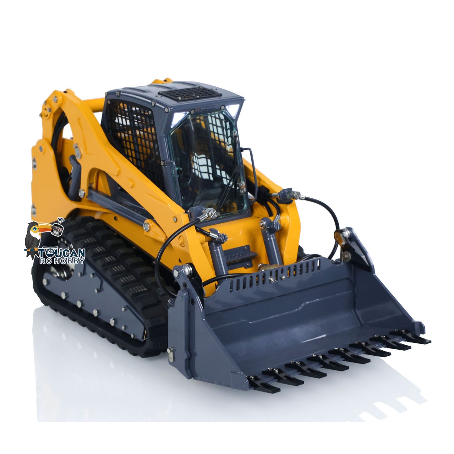 LESU 1/14 Scale Aoue LT5 Hydraulic Tracked Skid-Steer Remote Controlled Ready To Run Loader W/ I6S Radio Controller Battery