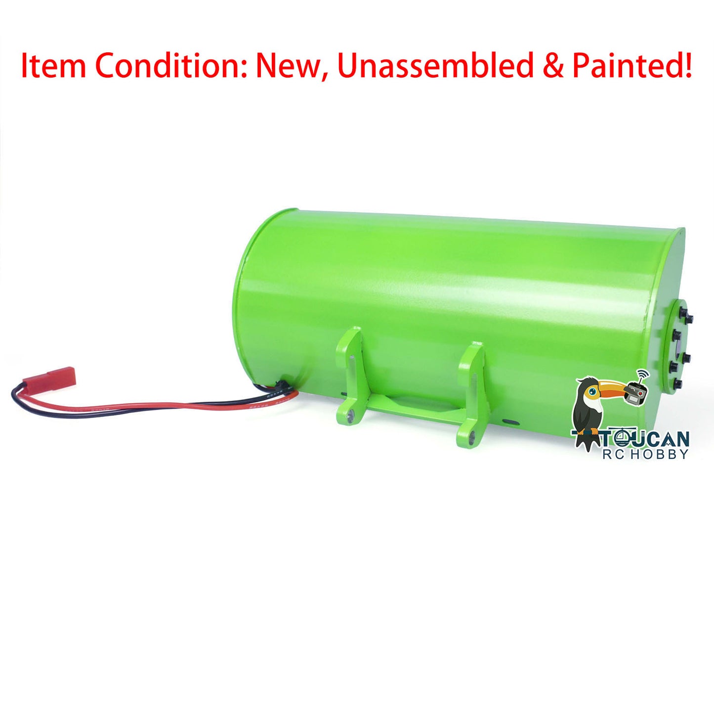 LESU Metal Green Brush Electric Cleaner Sweeper for 1/14 RC Hydraulic Skid Steer Loaders Painted