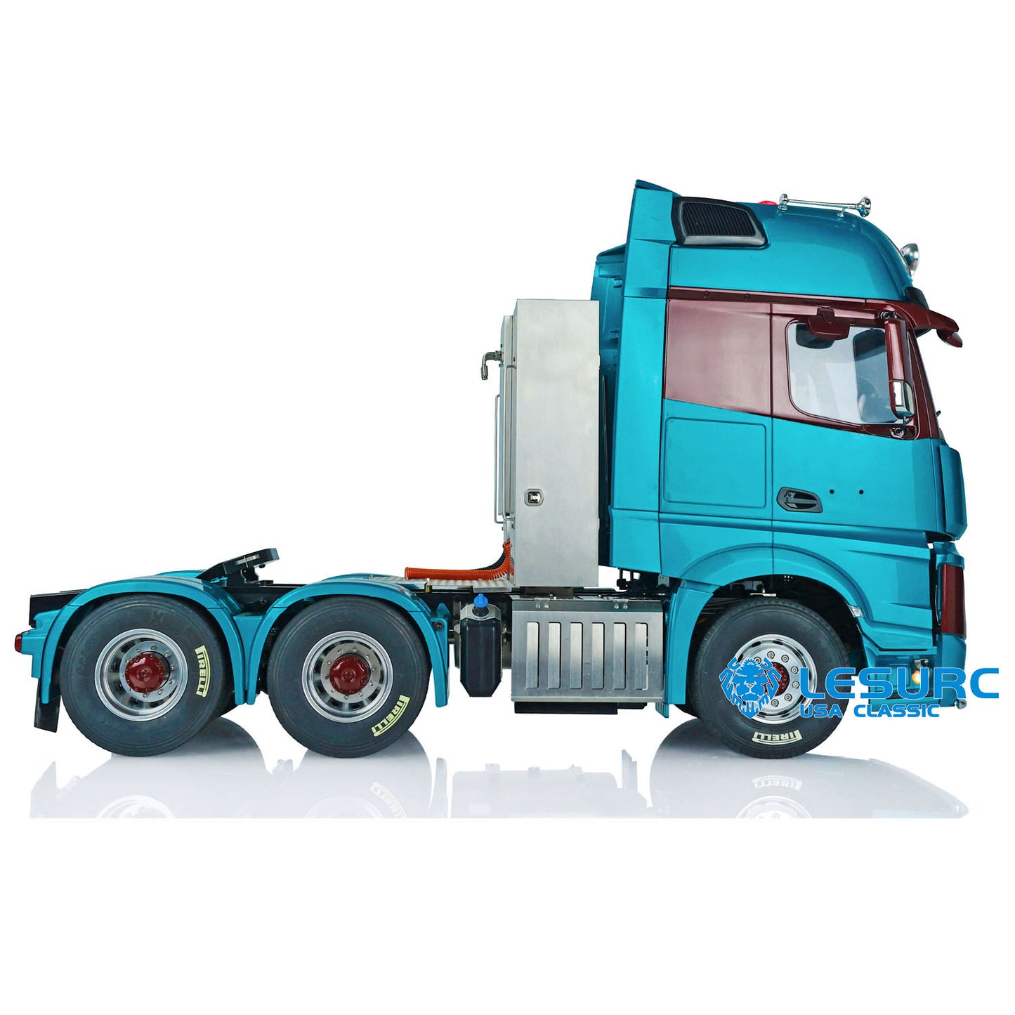 1/14 LESU RC Highline Tractor Truck 1851 3363 Cabin Car Model 6*6 Metal Chassis Assembled W/ Light & Sound Systems ESC Motor 3Speed Gearbox