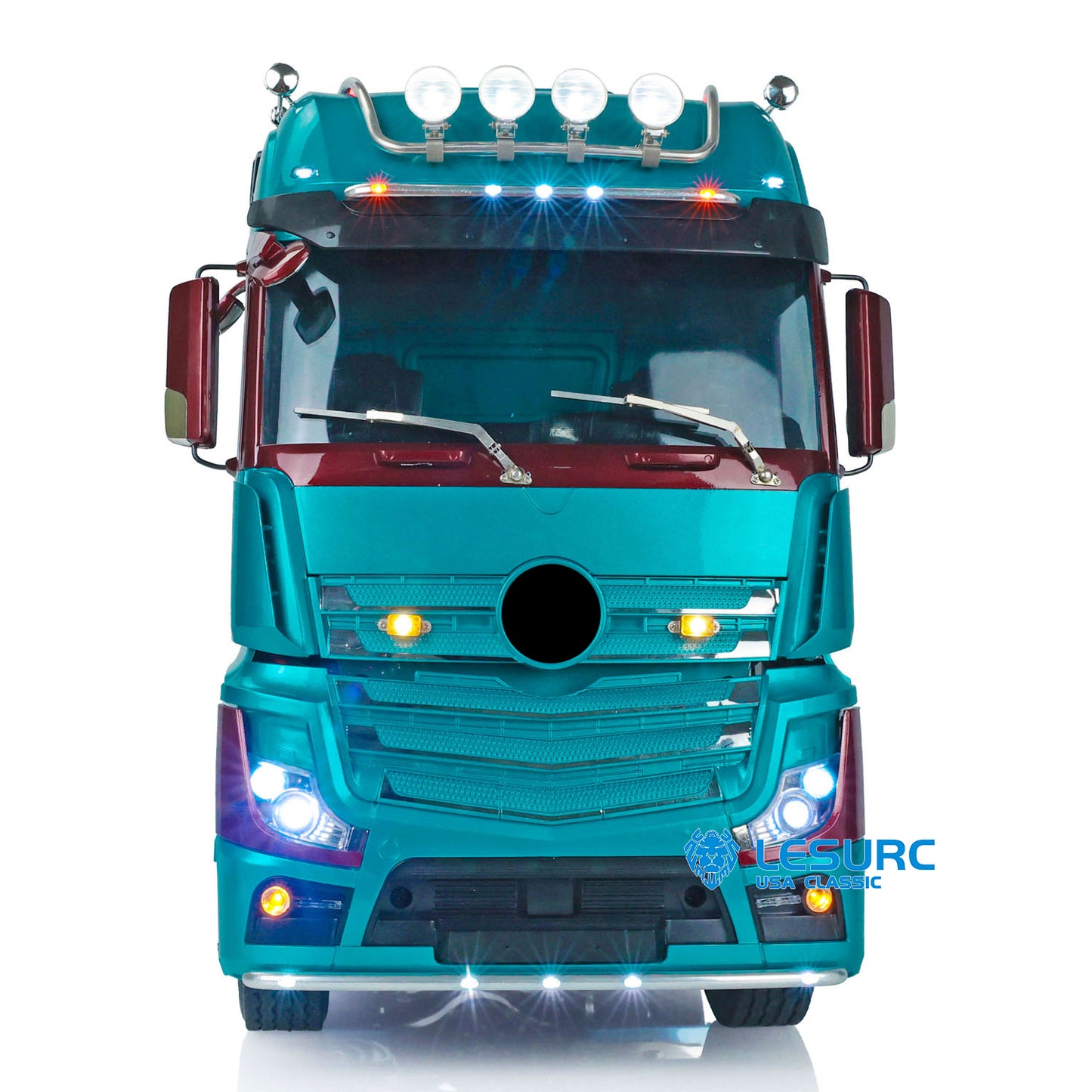 1/14 LESU RC Highline Tractor Truck 1851 3363 Cabin Car Model 6*6 Metal Chassis Assembled W/ Light & Sound Systems ESC Motor 3Speed Gearbox