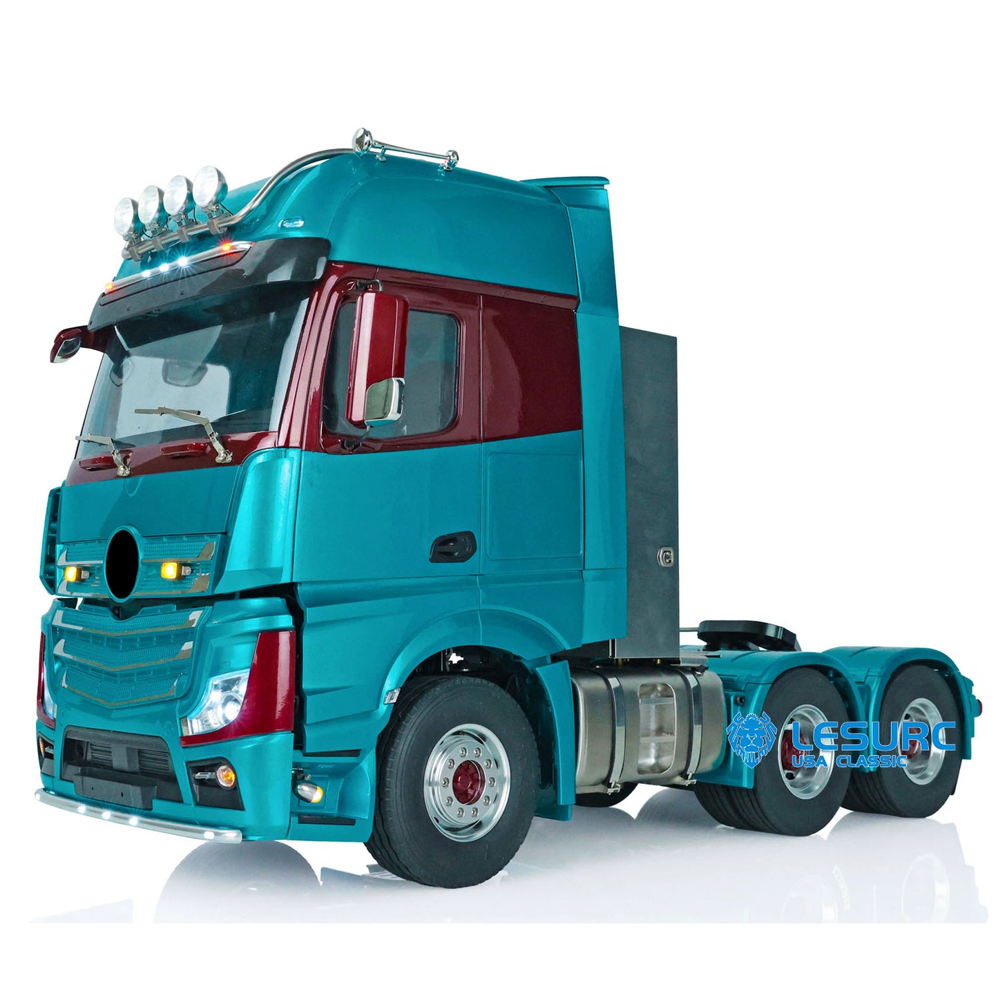 1/14 LESU RC Highline Tractor Truck 1851 3363 Cabin Car Model 6*6 Metal Chassis Assembled W/ Light & Sound Systems ESC Motor 3Speed Gearbox