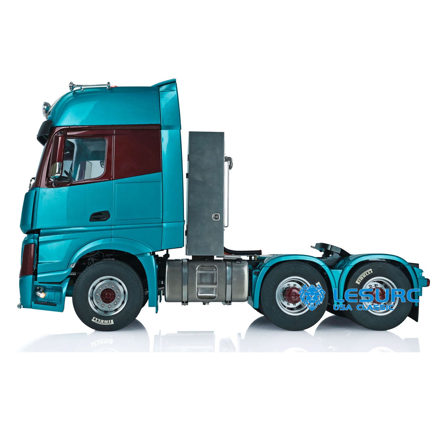 1/14 LESU RC Highline Tractor Truck 1851 3363 Cabin Car Model 6*6 Metal Chassis Assembled W/ Light & Sound Systems ESC Motor 3Speed Gearbox