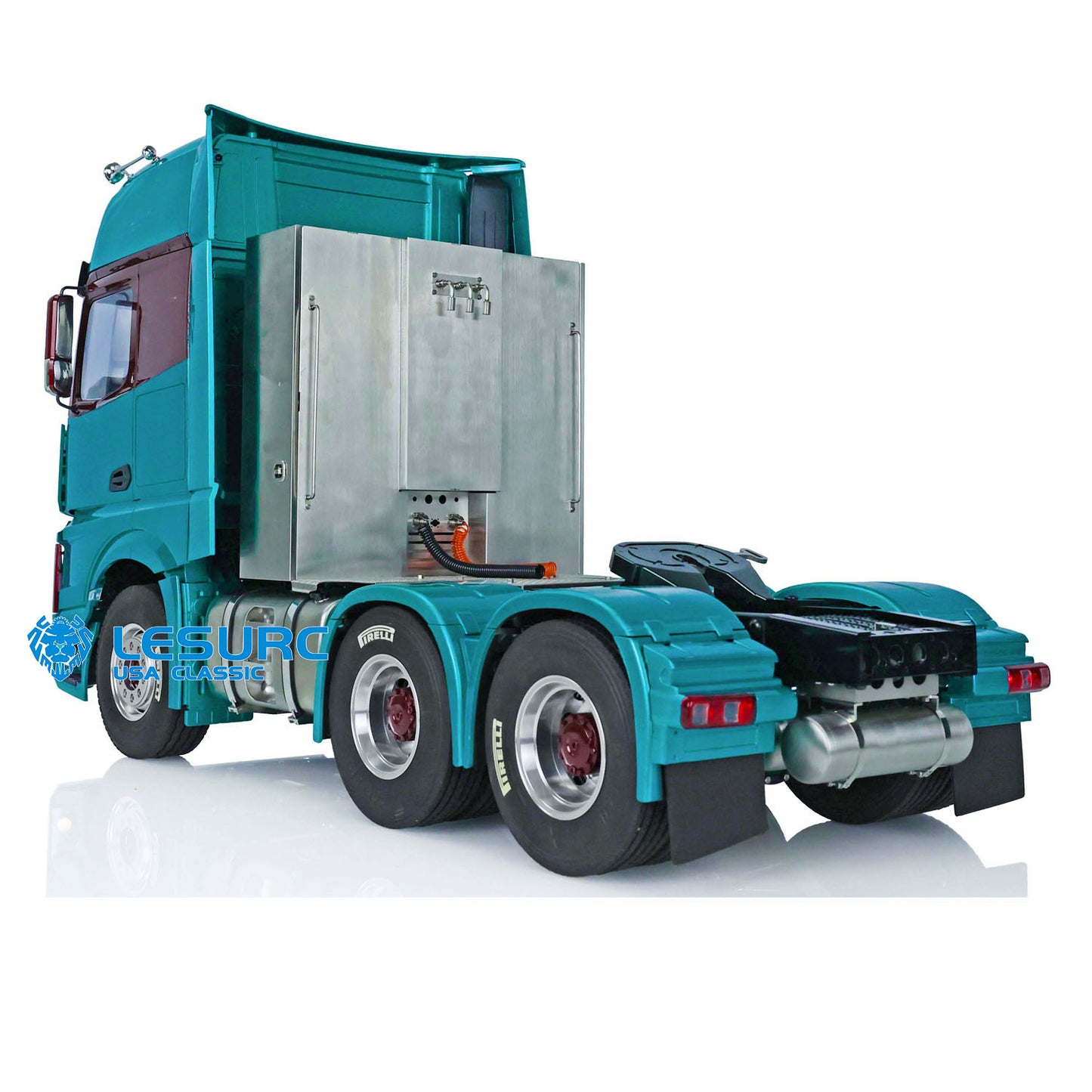 1/14 LESU RC Highline Tractor Truck 1851 3363 Cabin Car Model 6*6 Metal Chassis Assembled W/ Light & Sound Systems ESC Motor 3Speed Gearbox